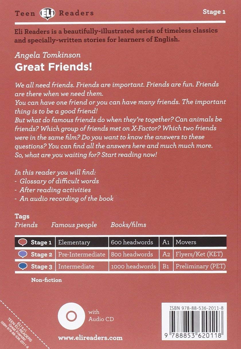 Teen Eli Readers - English: Great Friends + CD | Engaging ESL Learning for Teens | Perfect for Classroom & Home Study