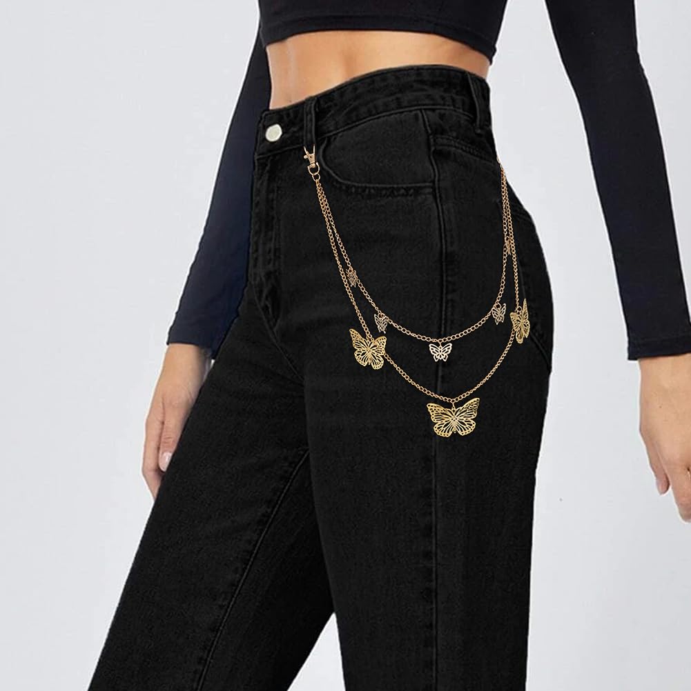 Punk Trouser Chain - Stylish & Functional Unisex Jeans Wallet Chain | Perfect for Punk Fashion, Gothic Style & Everyday Outfits