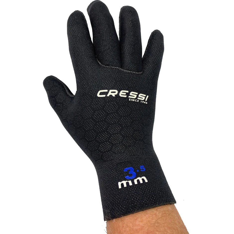 Cressi High Stretch Neoprene Gloves 3.5mm - Warm & Flexible Scuba Diving Gloves for Snorkeling, Spearfishing & Cold Water Activities