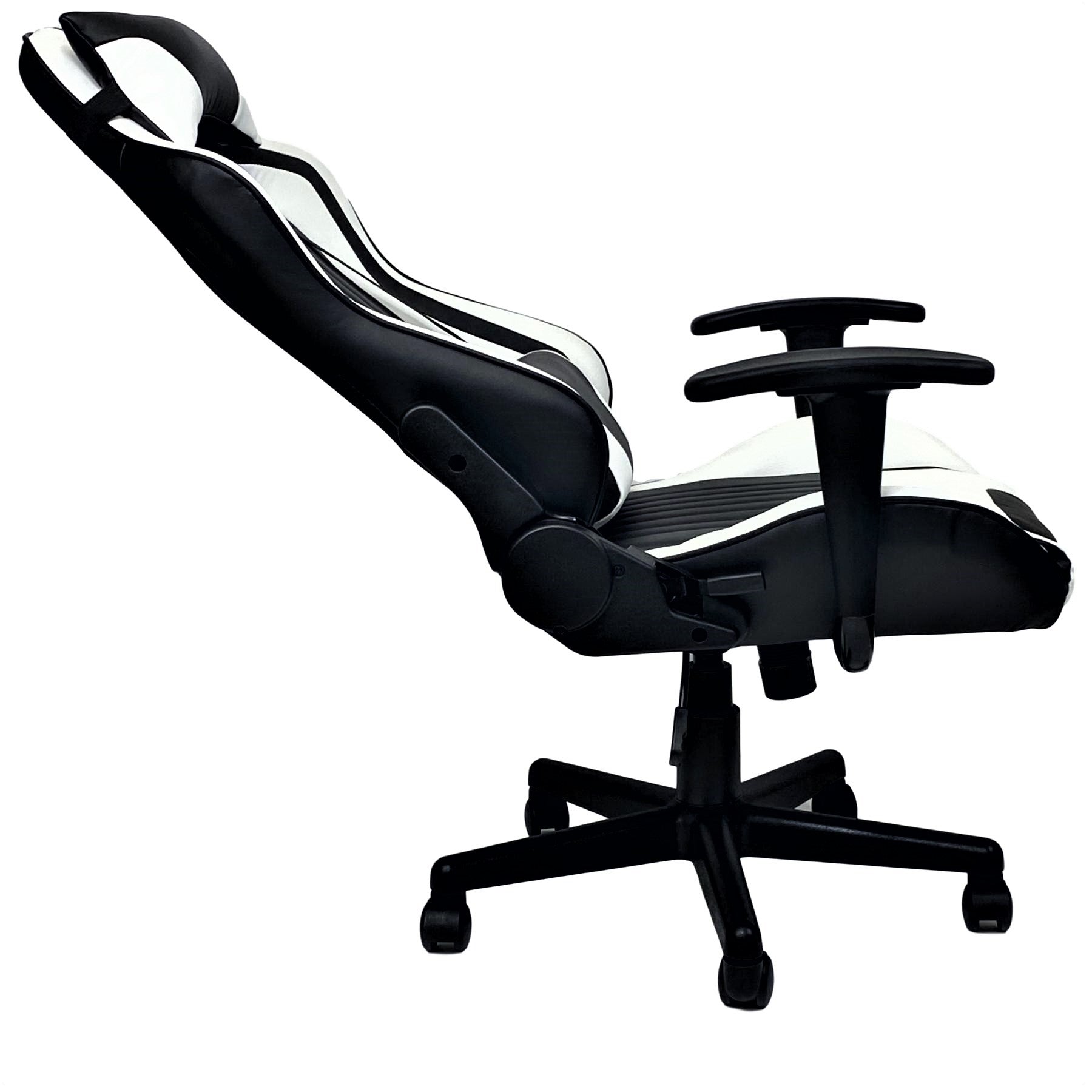 TITAN X SERIES 1063 Ergonomic Gaming Chair - Black & White - High Back Racing Style with Lumbar Support - Perfect for PC, Console Gaming & Home Office