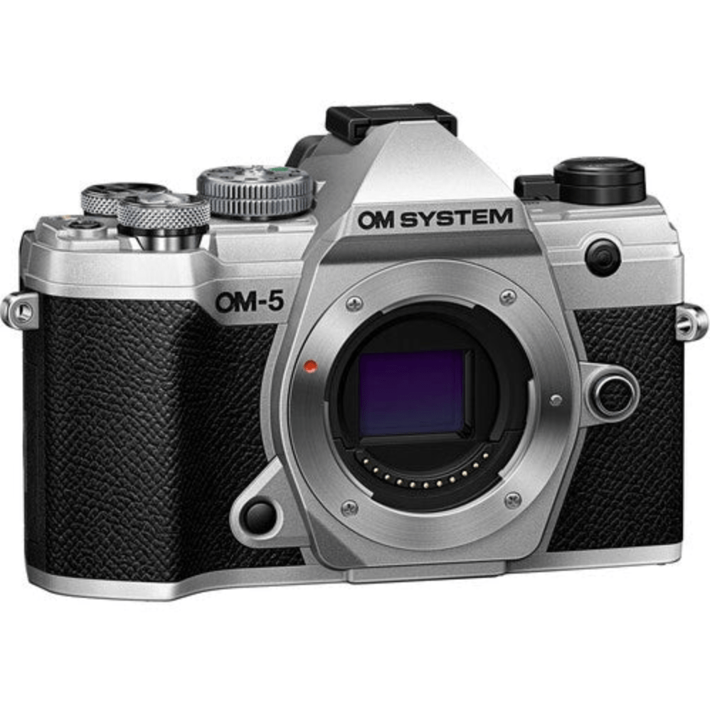 OM SYSTEM OM-5 Mirrorless Digital Camera (Silver) - Compact & Lightweight for Travel, Vlogging & Outdoor Photography