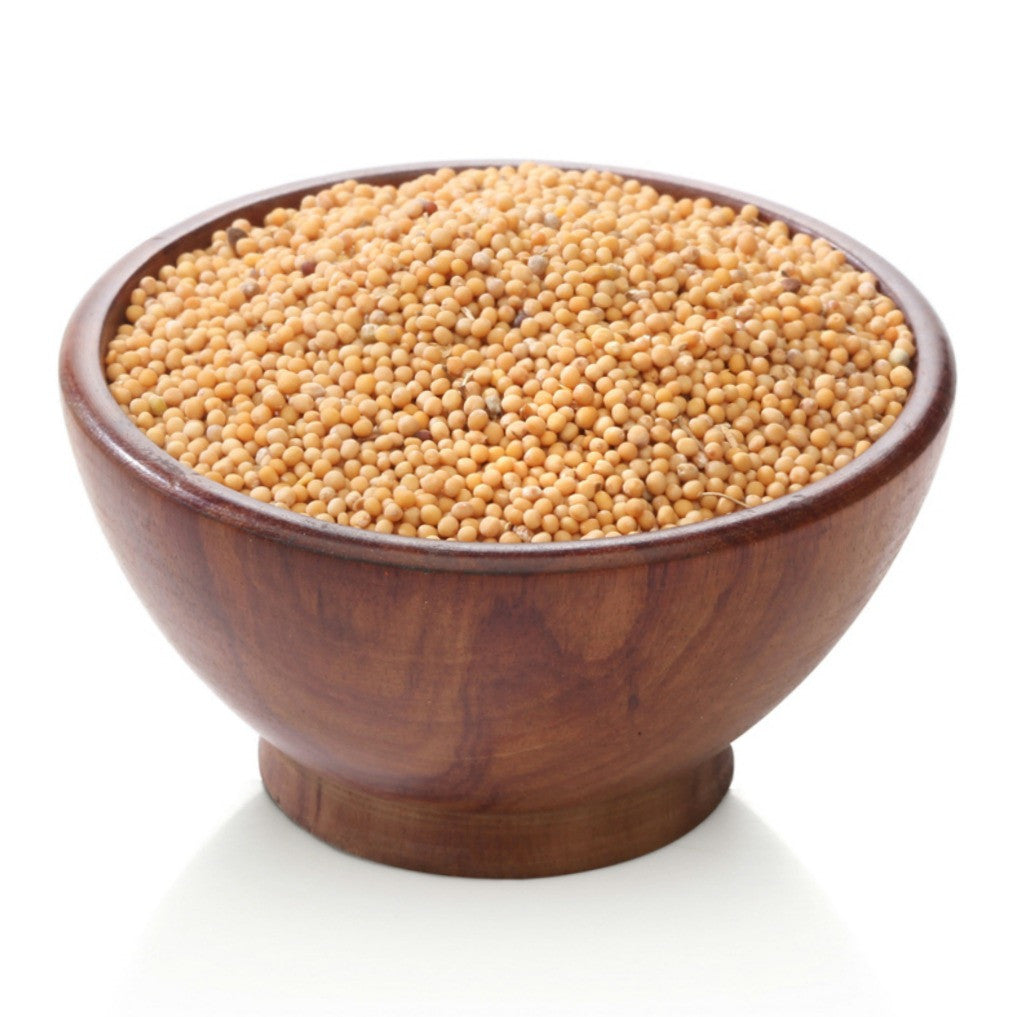 Organic Mustard Seeds Yellow Whole - Premium Quality for Cooking, Pickling & Spice Blends - Perfect for Indian, Mediterranean & BBQ Recipes