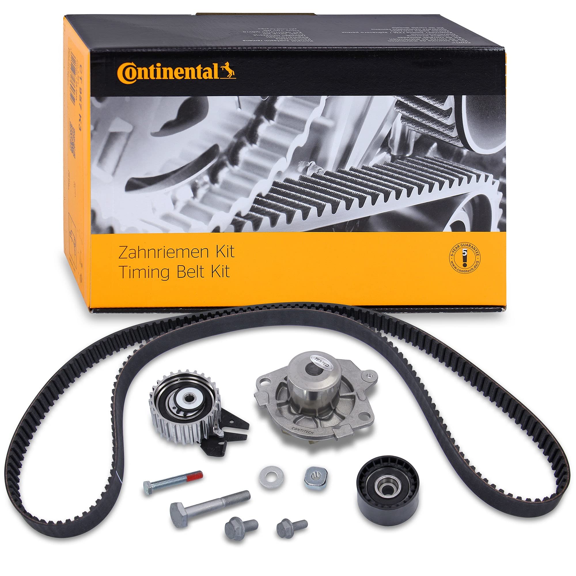Continental Contitech CT1106WP1 Water Pump Timing Belt Kit - Replacement for High-Performance Engines | Perfect for Automotive Repair & Maintenance