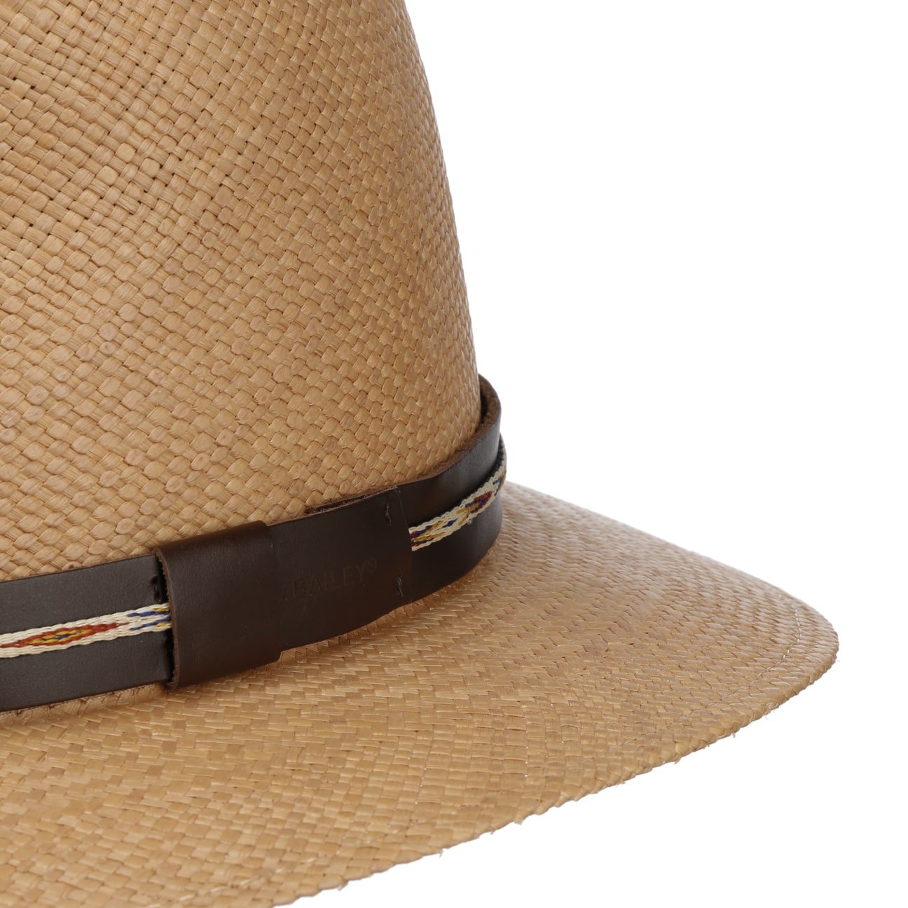 Stansfields Panama Hat by Bailey 1922 - Premium Straw Fedora Hat for Men & Women - Sun Protection & Summer Style - Perfect for Beach, Travel, and Outdoor Events