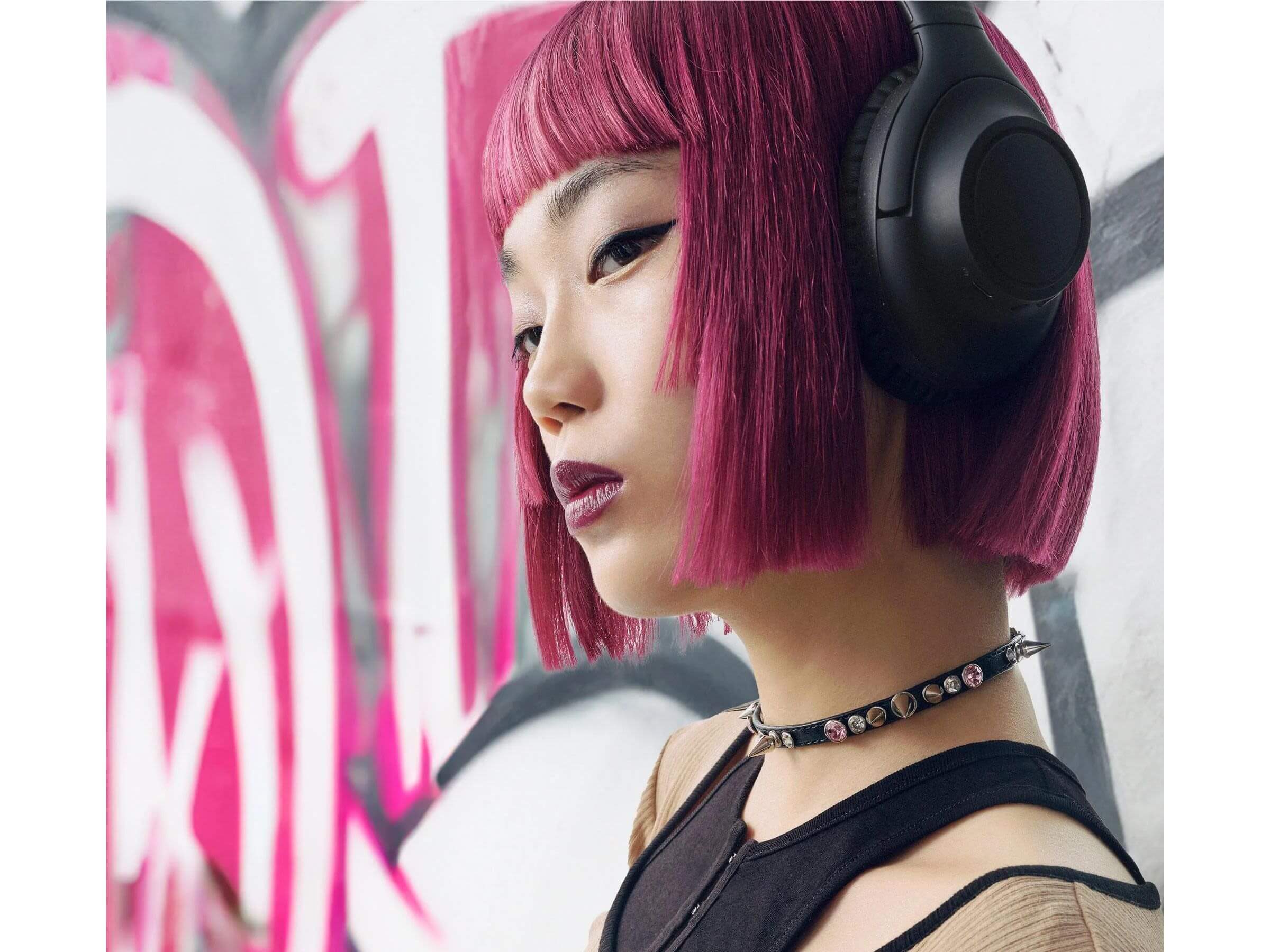 Audio Technica ATH-S300BT Wireless Bluetooth Headphones - Over-Ear Noise Cancelling Headset with Built-in Mic for Music, Gaming & Work from Home