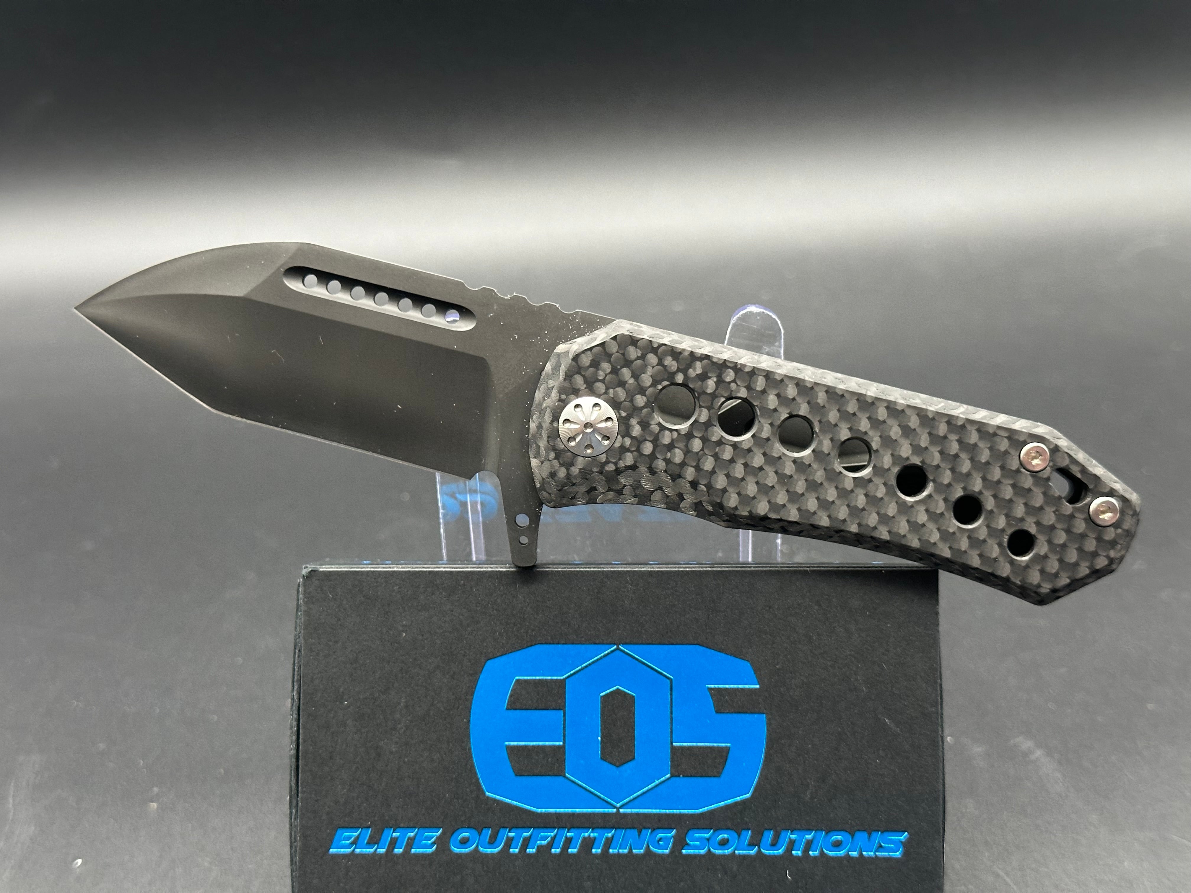 EOS Orca S Frame Lock Knife - Black Titanium Folding Pocket Knife (3-Pack) - Perfect for Camping, Hiking & Everyday Carry (EDC)