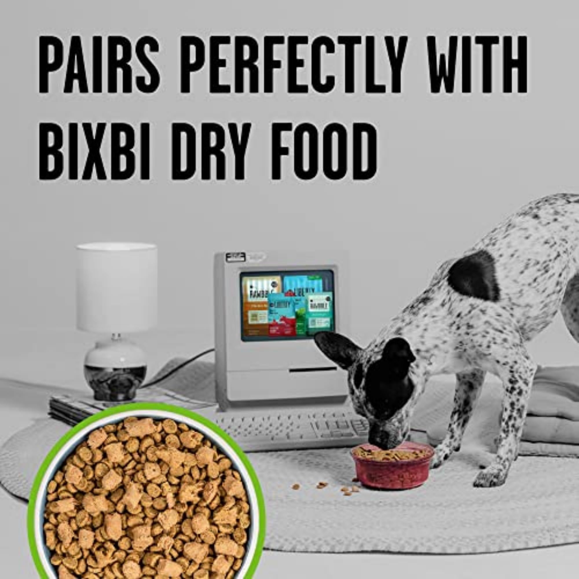 BIXBI Rawbble Freeze Dried Dog Food - Pork Recipe, 4.5 oz | 97% Meat & Organs, Grain-Free, No Fillers | High Protein Raw Dog Food for Adult & Puppy | Perfect for Meal, Treat or Food Topper | Made in USA in Small Batches | Ideal for Travel, Camping & Daily Feeding