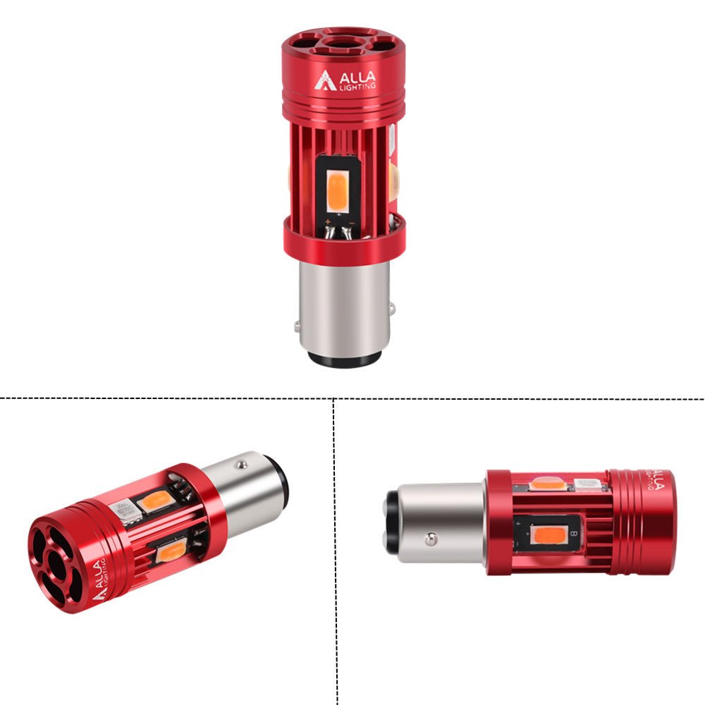 1157 7528 CANBUS LED Bulbs - Red Turn Signal Lights 2057 3496 1154 198 | Error-Free Bright LED Replacement for Cars, Trucks & Motorcycles | Perfect for Turn Signals, Brake Lights & Tail Lights