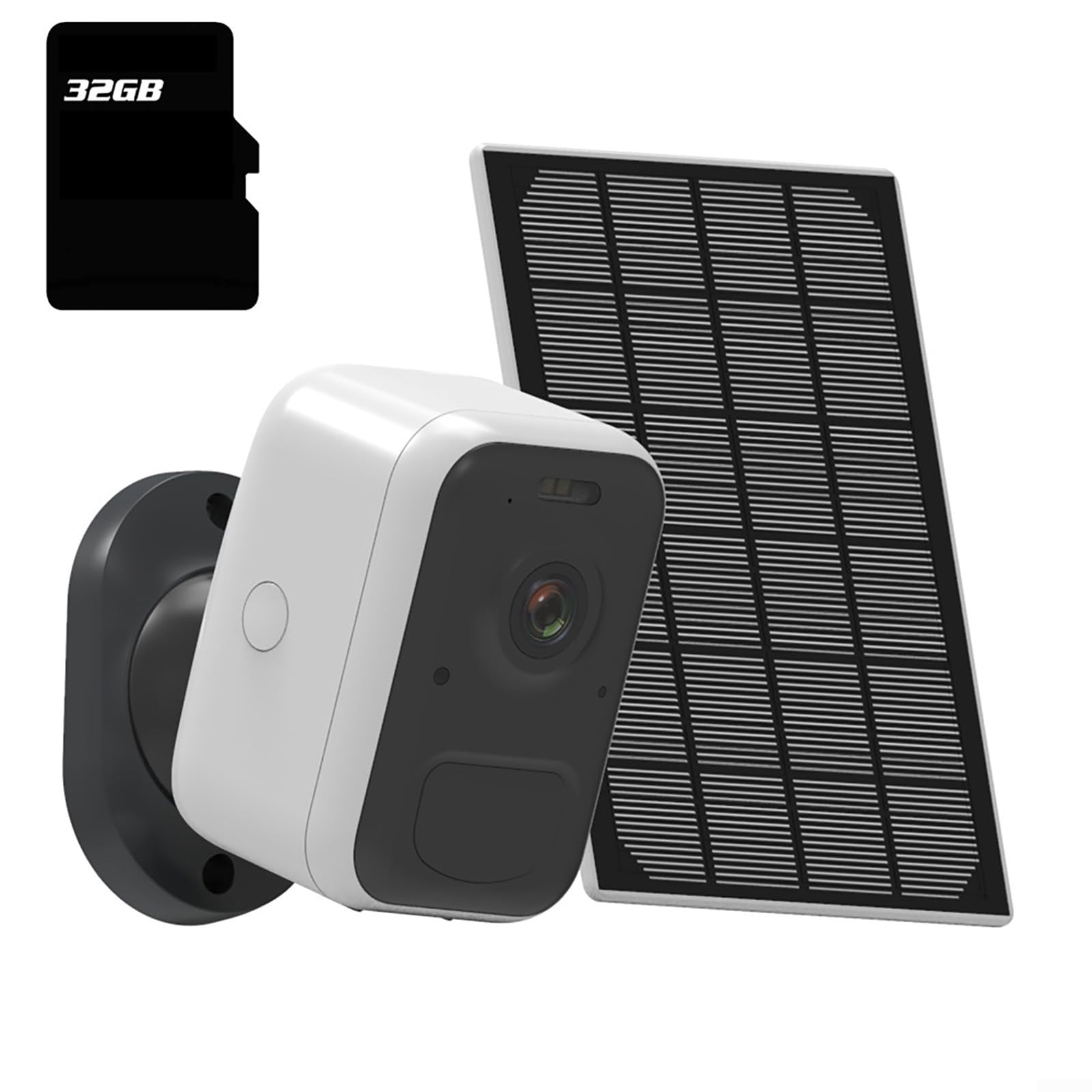 ZYWUOY IP65 Waterproof 4MP Security Camera with Rechargeable Battery & Solar Panel - Color Night Vision, 2-Way Audio, Outdoor Surveillance for Home/Business/Garden
