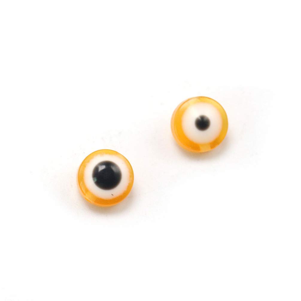 100pcs Evil Eye Resin Charms - Blue Ojo Turco Necklace Pendants for Jewelry Making, Wall Hanging Decor, Car Accessories, Wedding & Animal Theme Crafts - DIY Bracelet Kit & Handmade Necklace Supplies for Home, Office, and Gift Giving