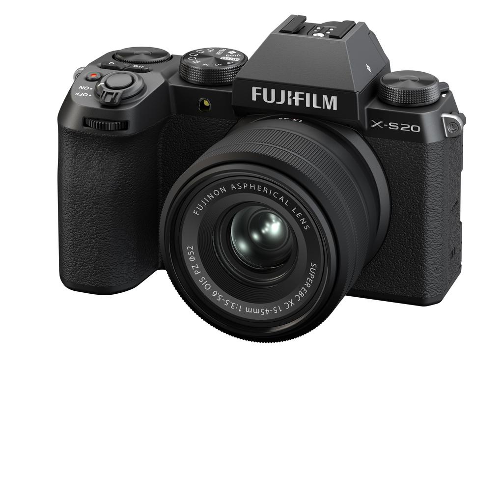 Fujifilm X-S20 Mirrorless Digital Camera with XC15-45mm F3.5-5.6 OIS PZ Lens Kit (Black) - Perfect for Travel Photography, Vlogging & Content Creation