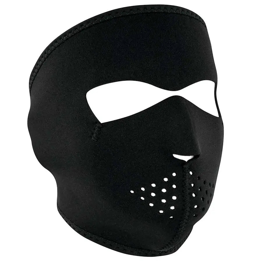 ZANheadgear Full Face Neoprene Mask - Black - Comfortable & Durable for Sports, Motorcycling & Outdoor Activities