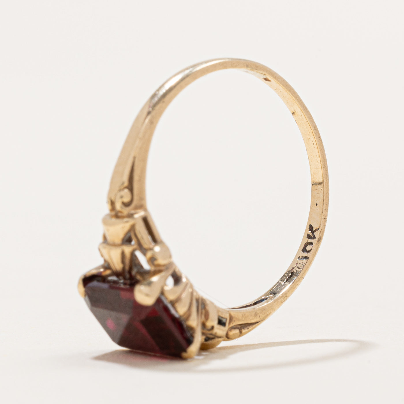 2.00ct Solitaire Synthetic Ruby Ring for Women - Size 6.5 | Elegant Engagement, Anniversary & Gift Jewelry for Special Occasions
