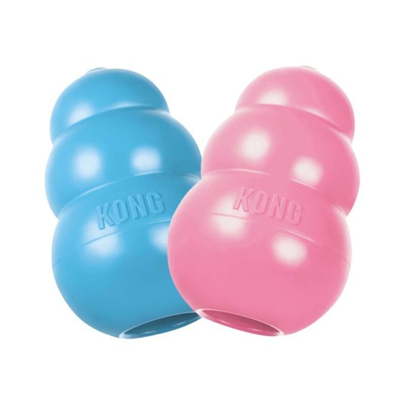 Kong Puppy Large Dog Chew Toy - Durable Rubber Chew for Puppies & Small Dogs - Perfect for Teething, Training, and Playtime