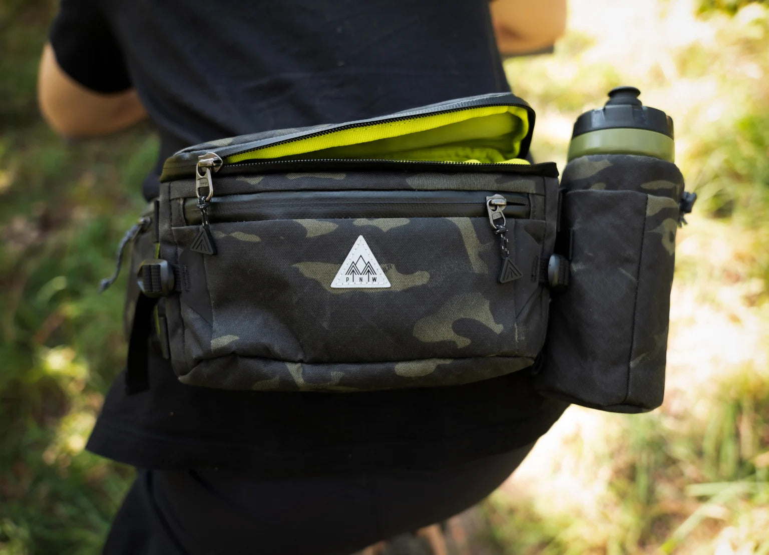 PNW Components Rover Hip Pack - Waterproof & Durable Waist Bag for Hiking, Cycling & Outdoor Adventures - Perfect for Travel, Running & Everyday Use