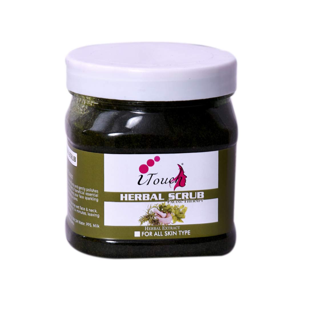 I TOUCH Herbal Gel Scrub 500ml - Natural Exfoliating Face & Body Scrub for Glowing Skin - Perfect for Daily Skincare Routine & Spa Treatment at Home
