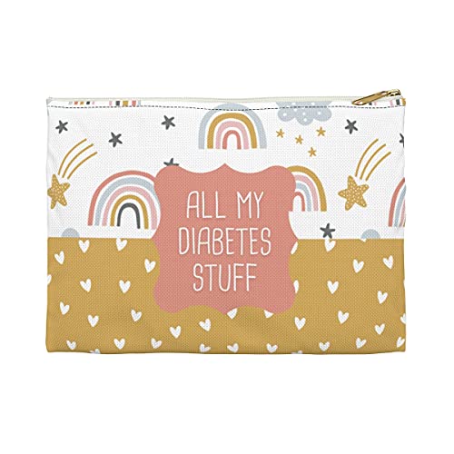 Kids Diabetes Supply Bag - Cute Rainbow Design for Juvenile Diabetes Essentials | Perfect for School, Travel & Daily Use