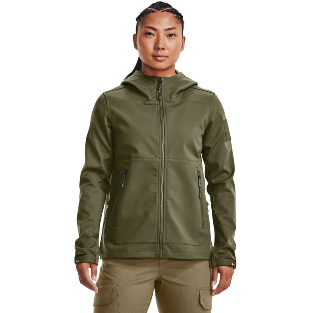 Under Armour Women's Tactical Soft Shell Full Zip Jacket - Waterproof Windproof Outdoor Jacket for Hiking, Running & Military Training