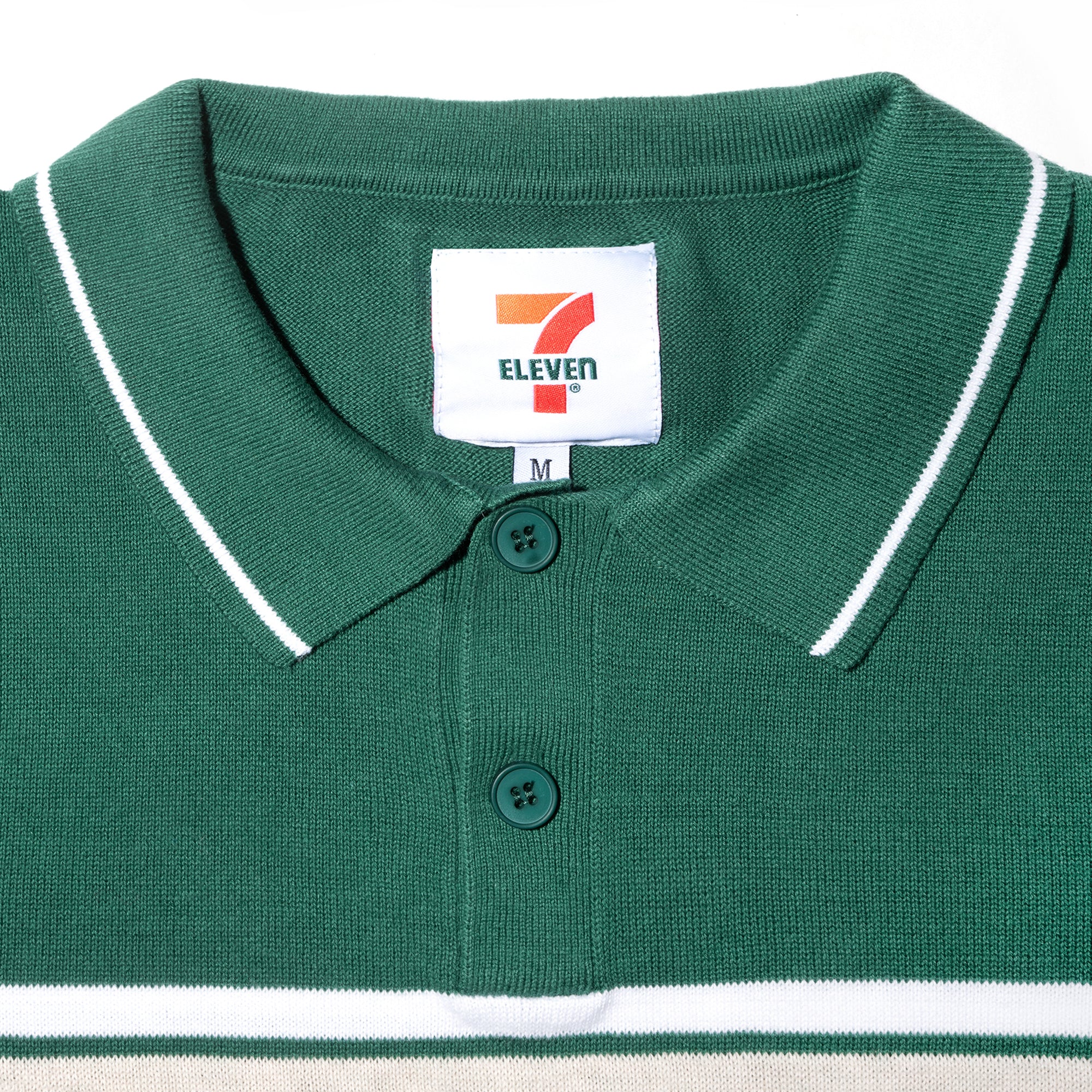7 Eleven® Men's Knitted Short Sleeve Polo Shirt - Comfortable Casual Wear for Work & Outdoor Activities