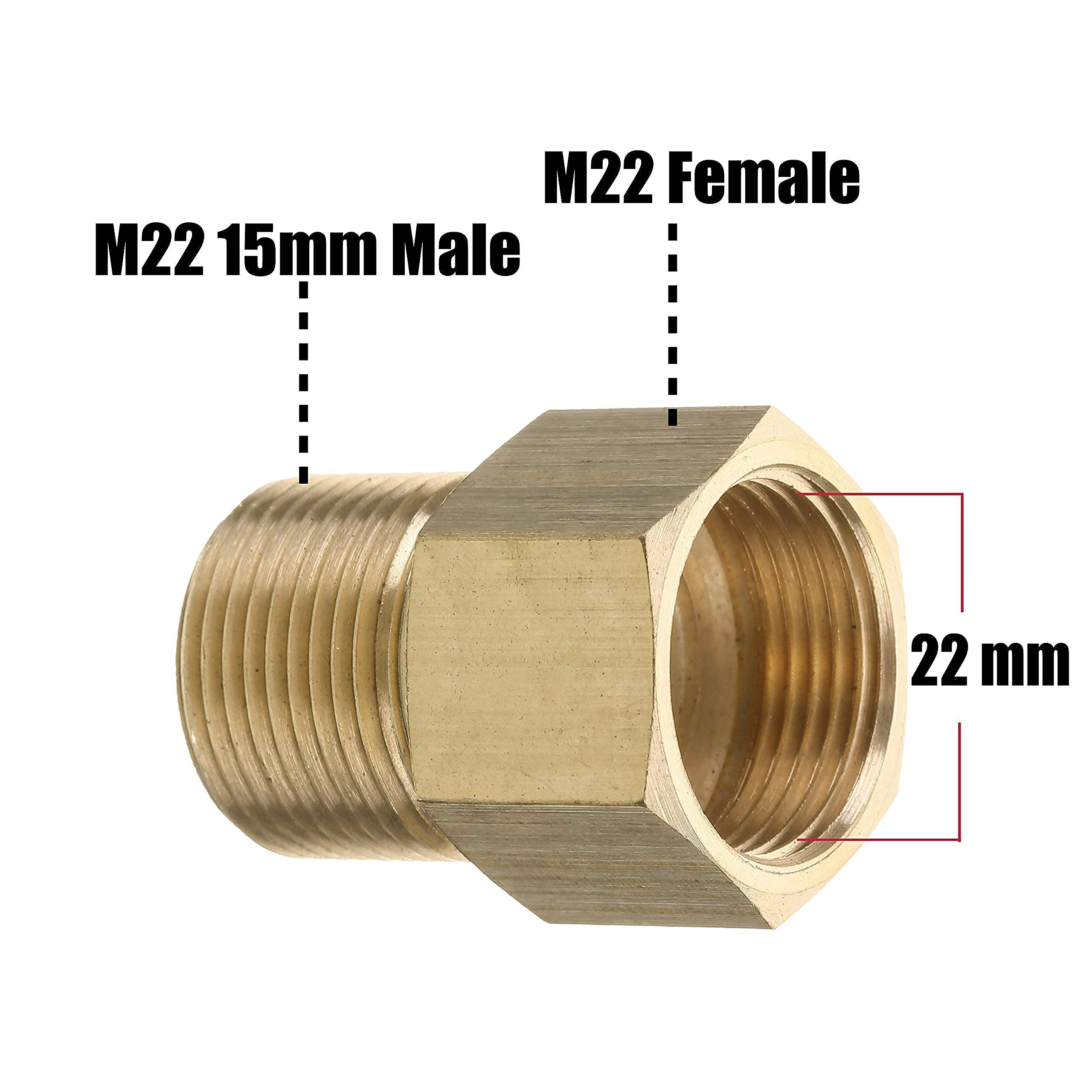 M MINGLE Pressure Washer Coupler 2-Pack - 4500 PSI High Pressure Quick Connect Fittings for Power Washer Accessories - Perfect for Car Washing, Deck Cleaning & Home Maintenance