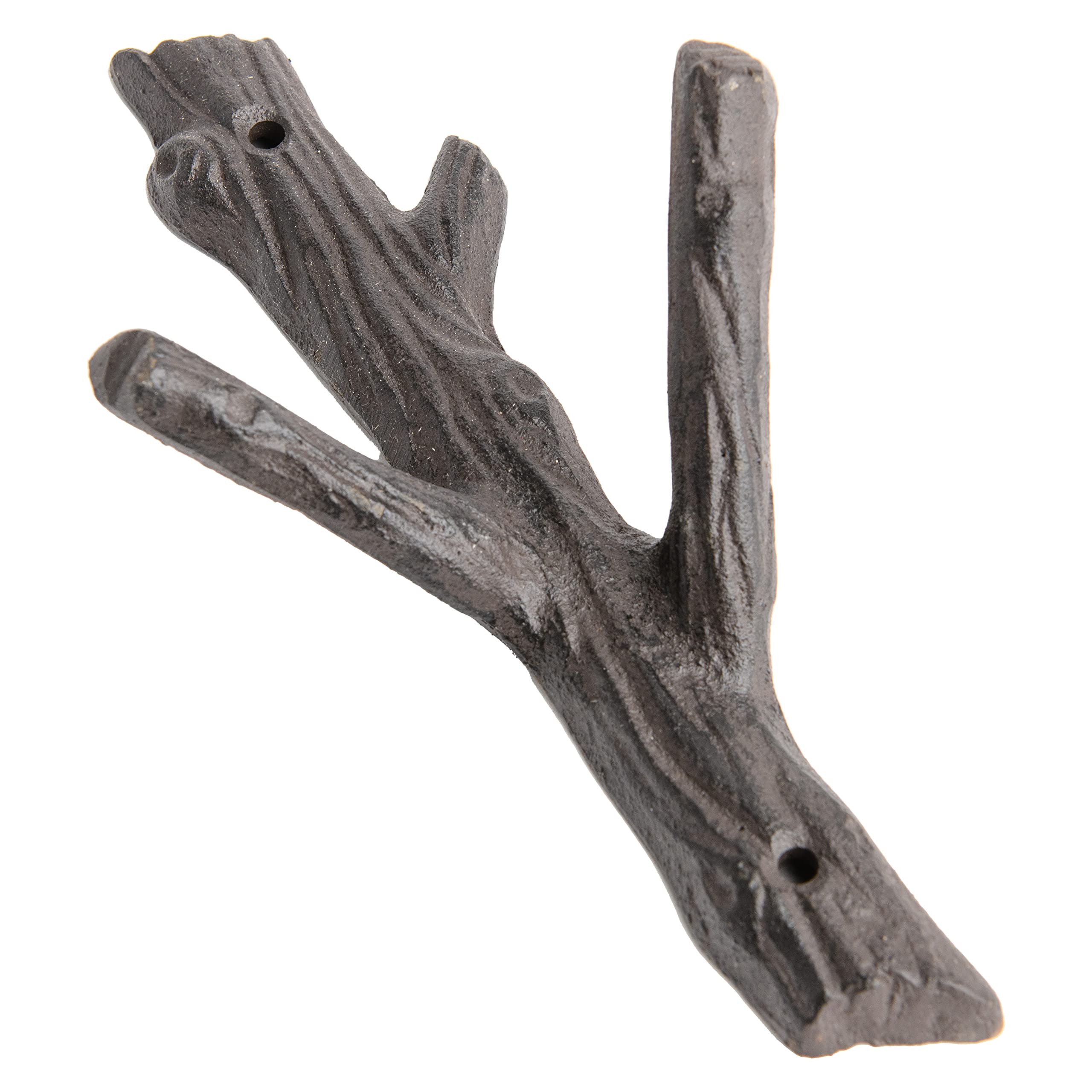 Giftcraft Set of 2 Tree Branch Wall Hooks - Heavy Duty Cast Iron Coat Rack for Towels, Jackets & Hats - Rustic Nature-Inspired Home Decor for Entryway, Bathroom & Bedroom Organization