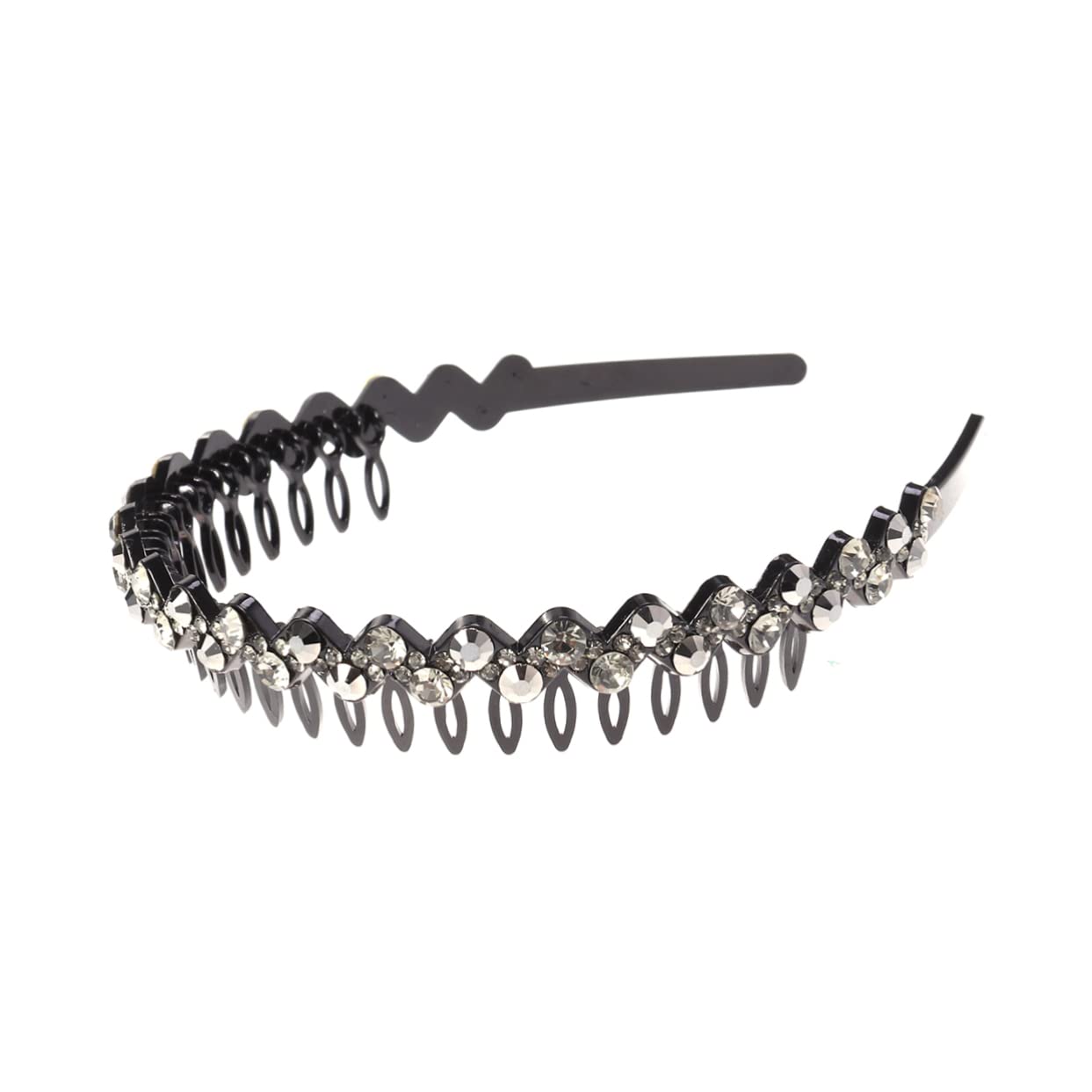 FOMIYES Crystal Rhinestone Hair Headband for Women - Sparkling Teeth Design Hair Hoop for Girls, Bridal, Party, and Special Occasions - Fashion Hair Accessories & Beauty Tools