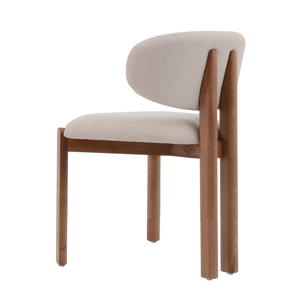 BERLY Dining Chair - Modern Oat & Natural Wooden Chair for Kitchen, Dining Room, or Home Office - Comfortable & Stylish Seating Solution
