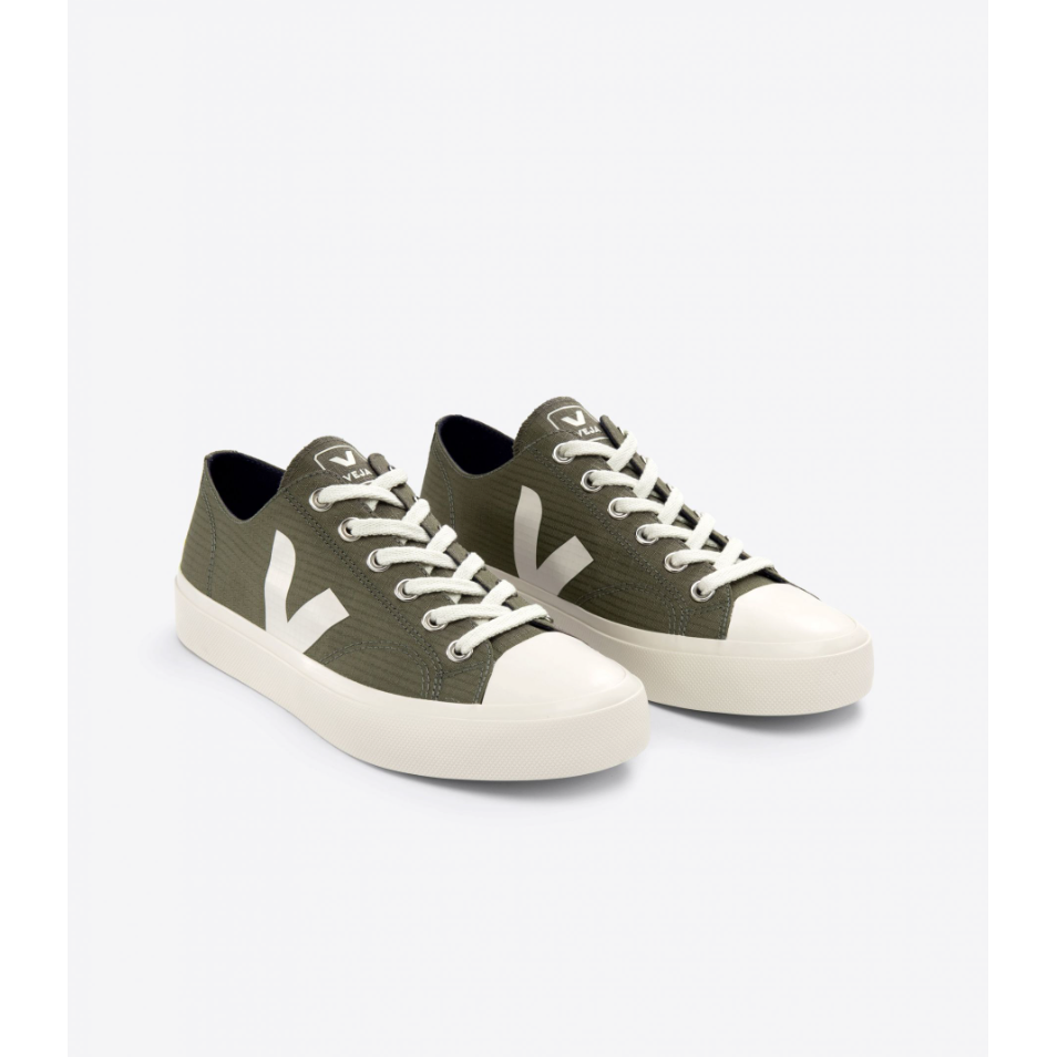 Veja Men Wata II Low Ripstop Sneakers in Khaki Pierre - Lightweight Breathable Casual Shoes for Walking, Travel & Everyday Wear