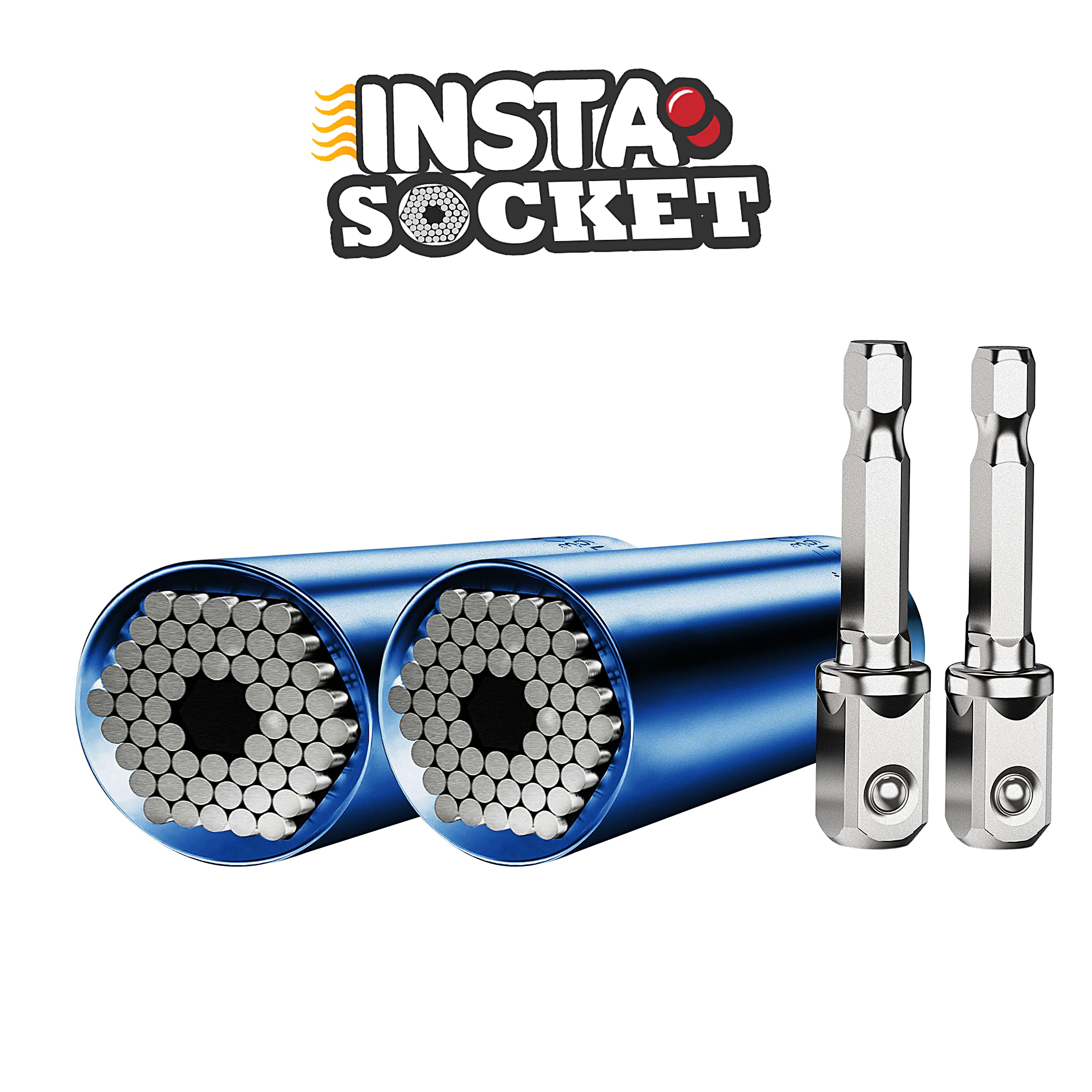 Insta Socket Universal Adapter - Set of 2 for Most Devices | Perfect for Travel, Home & Office Use