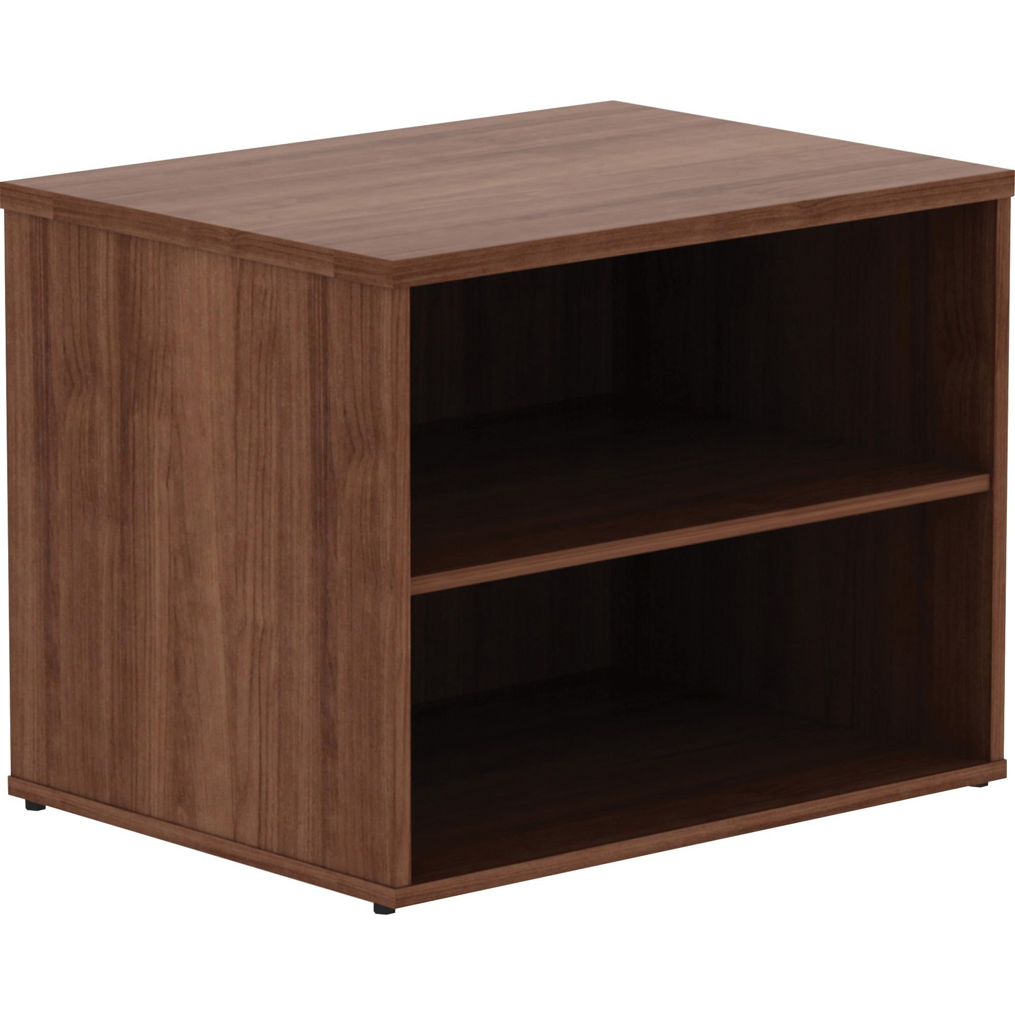 Lorell Walnut File Storage Cabinet Credenza - Wooden Office Organizer with File Drawers for Home & Business Use - Perfect for Storing Documents, Folders, and Office Supplies