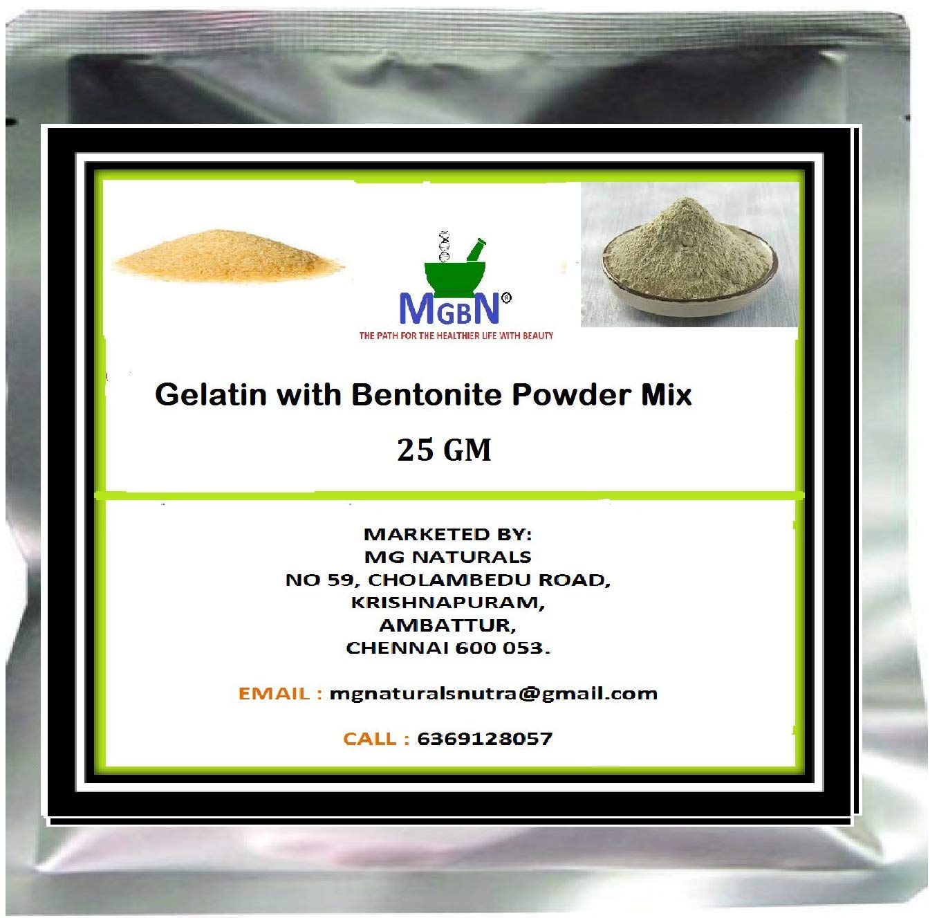 2-in-1 Gelatin & Bentonite Clay Powder for DIY Face Mask & Hair Removal - Natural Skin Care Solution for Glowing Skin & Smooth Hair