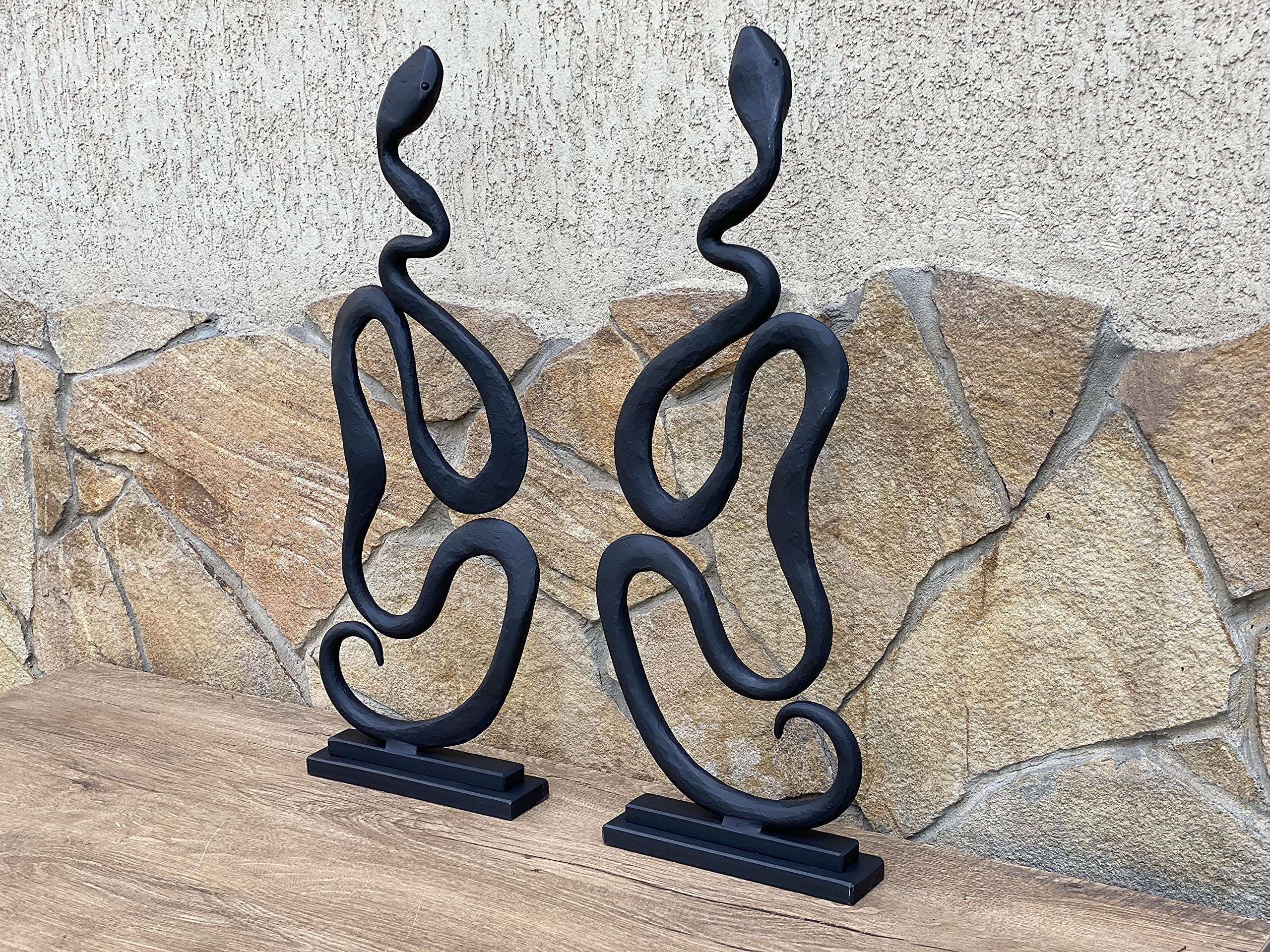 Hand Forged Fireplace Andirons - Heavy Duty Fireplace Decor for Men, Rustic Fireplace Accessories - Perfect for Log Burning, Fireplace Safety, and Cozy Home Decor