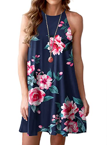 09 Flower Navy Blue