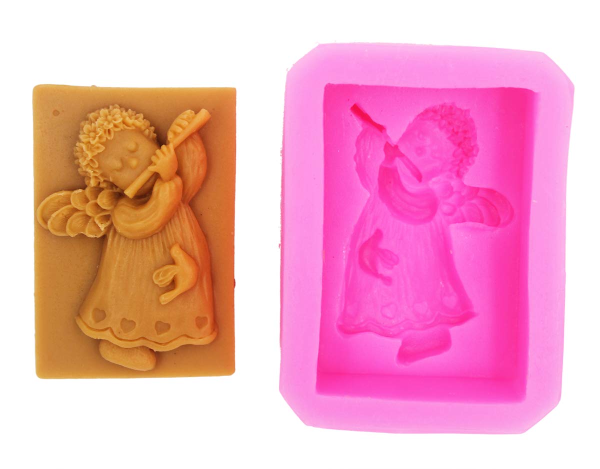 Fluting Girl Angel Silicone Soap Mold - DIY Handmade Soap Making Kit for Crafters | Perfect for Homemade Soaps, Candles & Bath Bombs