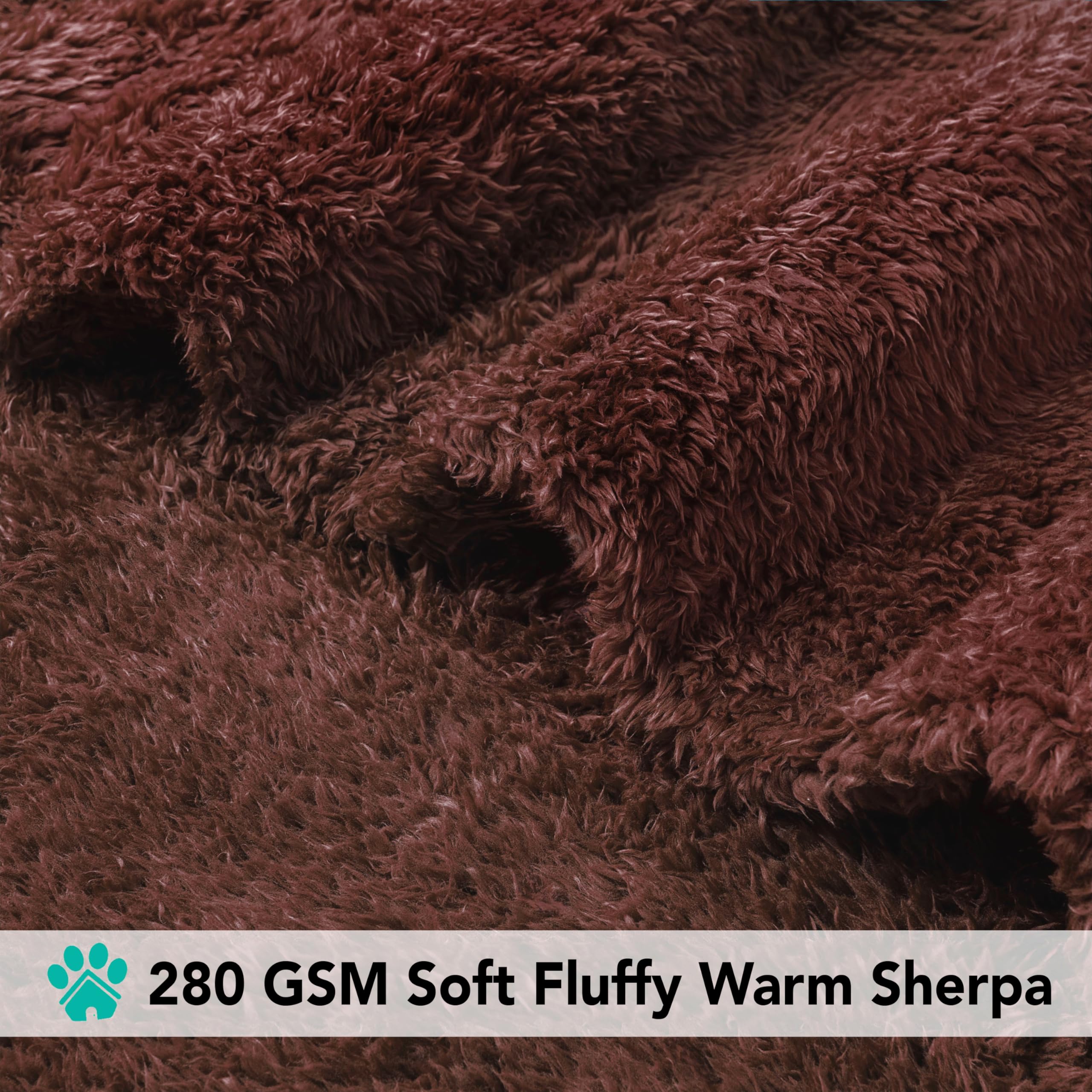 PetAmi Fluffy Dog Blanket for Small Dogs - Soft Sherpa Fleece for Couch & Bed