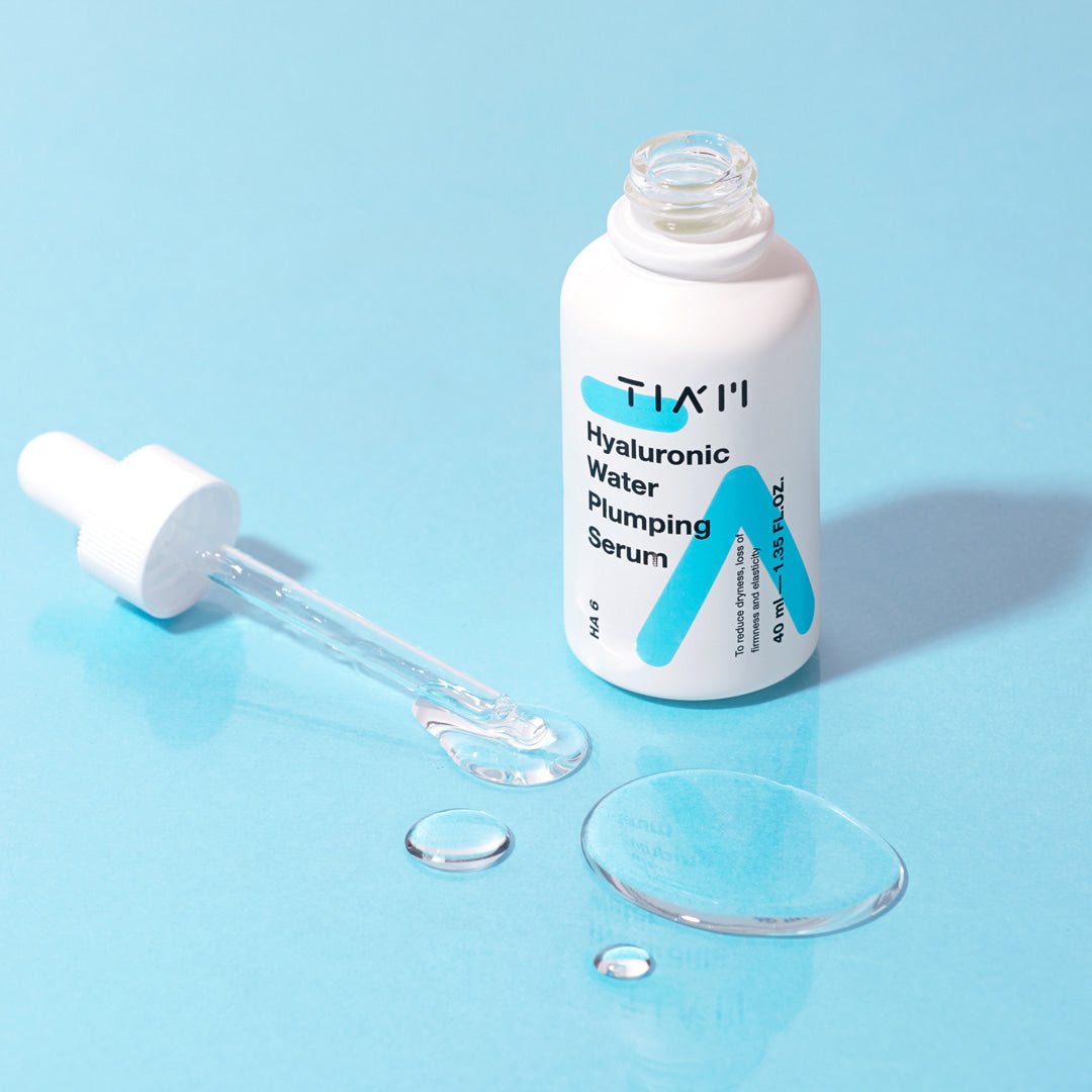 TIA'M Hyaluronic Acid Water Plumping Serum 40ml - Hydrating & Plumping Face Serum for Dry Skin - Perfect for Daily Skincare Routine & Anti-Aging