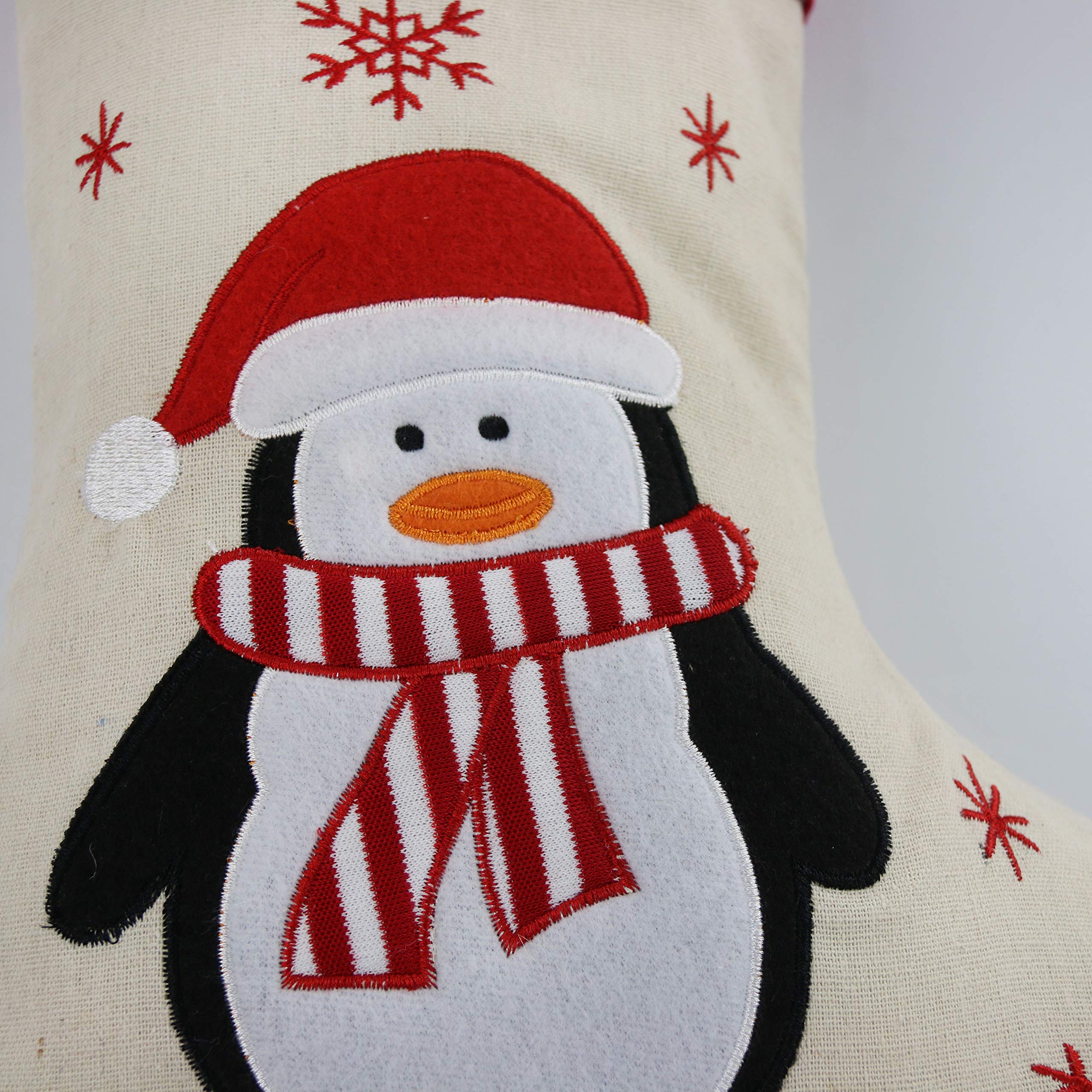 WEWILL Set of 6 Personalized Christmas Stockings - 18 Inch Custom Embroidered Holiday Stockings for Family & Kids | Perfect for Fireplace Decor, Gift Giving & Festive Home Decor