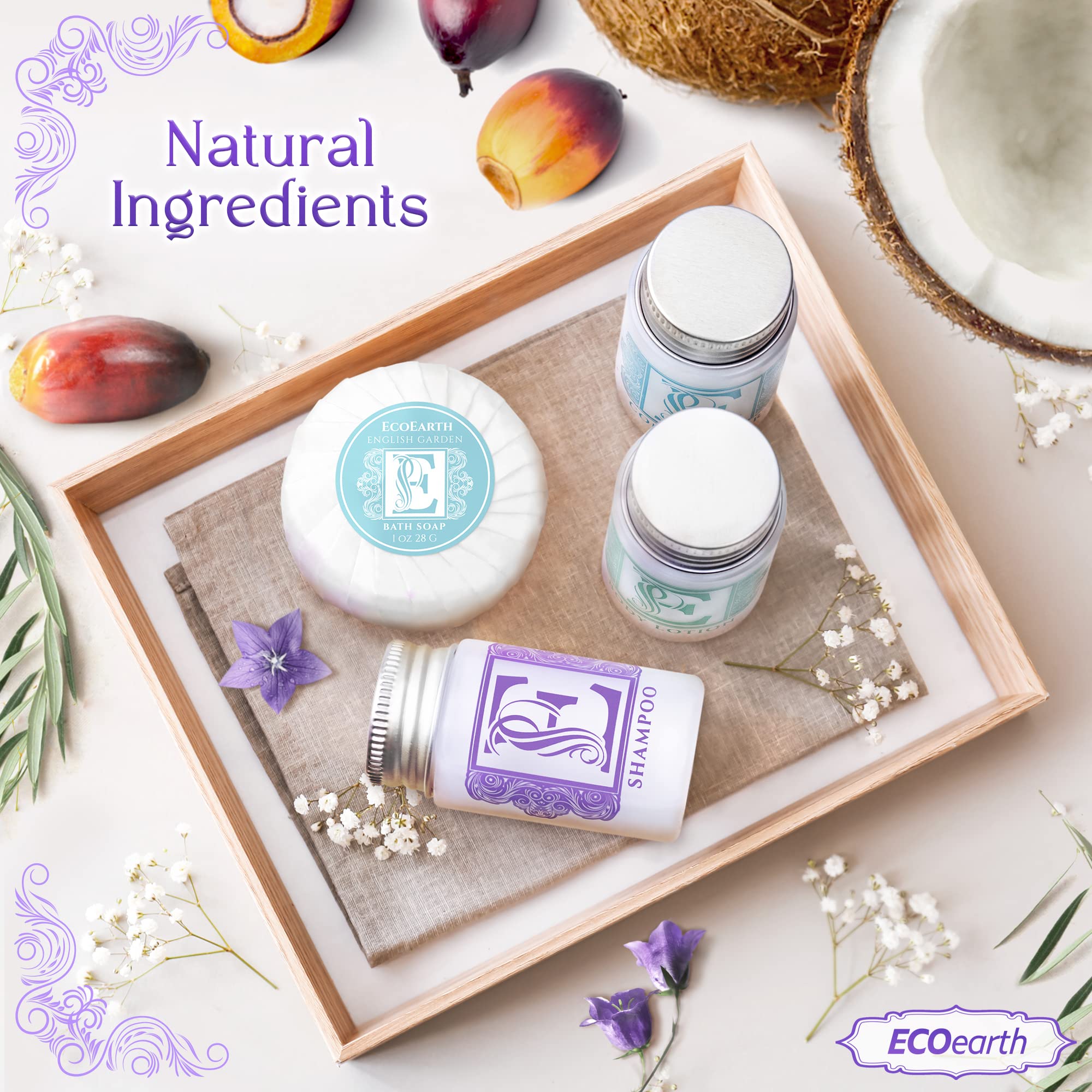 Premium Travel & Hotel Amenities Kit (1 Oz, 150 Count) - Luxury Guest Toiletries Set with 50 Round Soaps, 50 Shampoos & 50 Conditioners - Eco-Friendly Hotel Supplies for Hospitality Business, Spas & Vacation Rentals