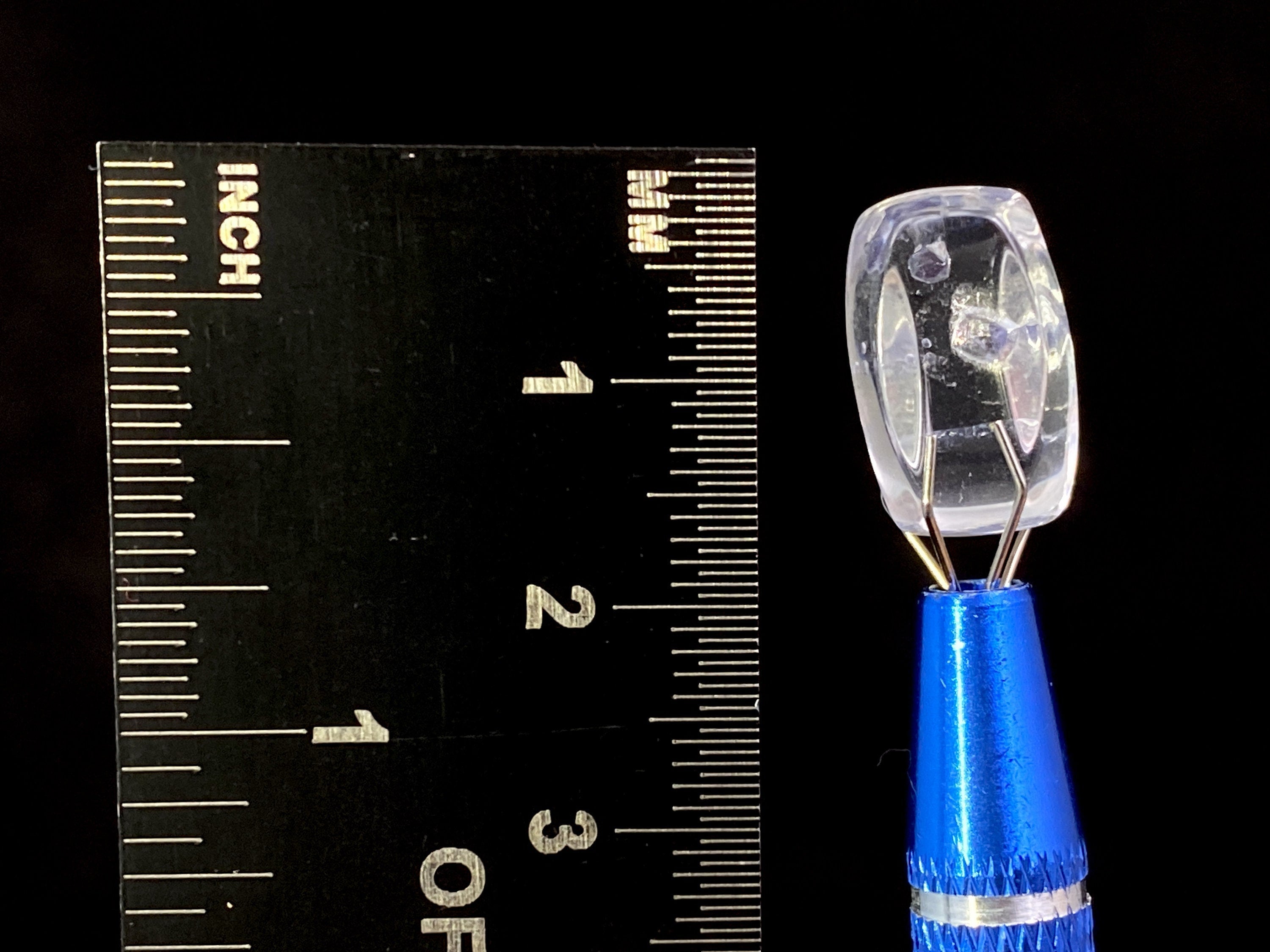 Natural Fluorite in Clear Quartz Crystal Cabochon - Rare Gemstone for Jewelry Making, Healing Crystals & DIY Crafts - Perfect for Pendants, Rings & Spiritual Healing (Item #47453)