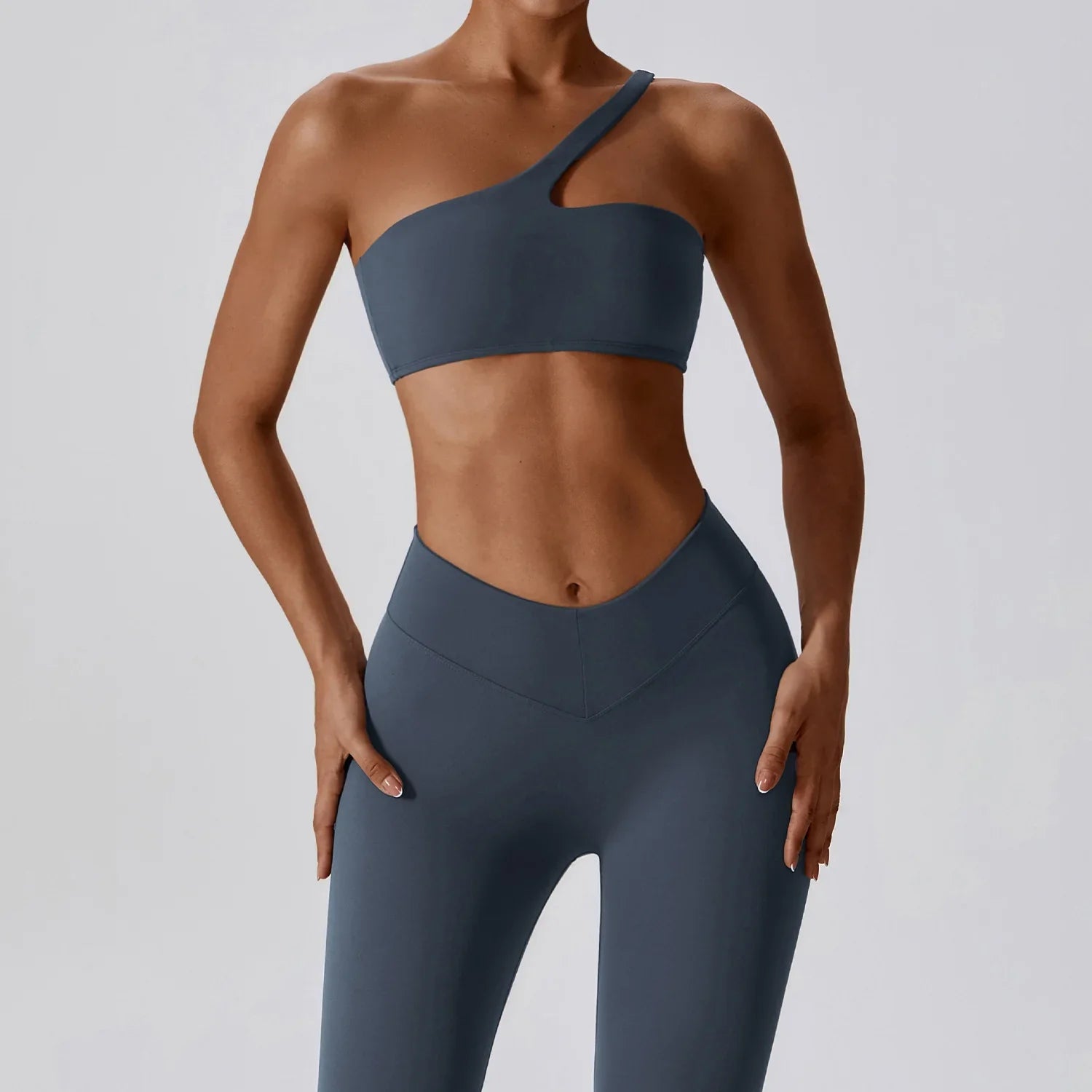 2 Piece Yoga Outfit for Women - High Waist Leggings & Push Up Sports Bra Set - Gym Fitness Workout Clothes - Perfect for Yoga, Pilates & Home Exercise
