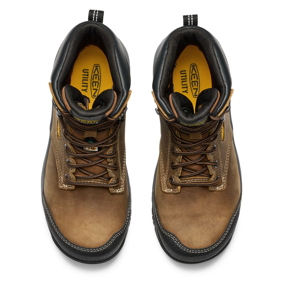 **Keen Evanston Women's Size 8 Waterproof Composite Toe Work Boots - Brown (1029671) - Durable & Comfortable for Construction, Hiking & Outdoor Work**