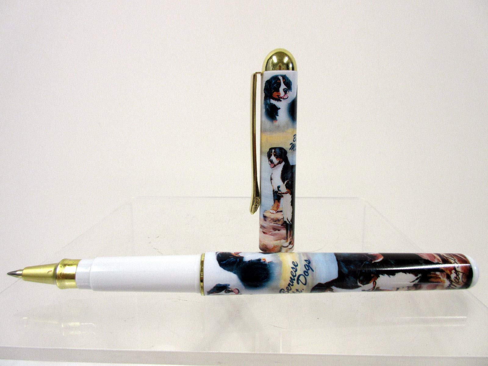 Premium Bernese Mountain Dog Themed Designer Pens - Set of 50 - Perfect for Pet Lovers, Office Supplies & Gift Giving - Wholesale Bulk Pack by Ruth Maystead