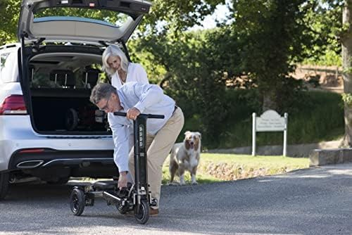 Amebee Foldable Mobility Scooter - Lightweight & Compact Travel Aid for Adults & Seniors - Portable Handicap Scooter with Strong Frame - Perfect for Shopping, Travel & Outdoor Activities