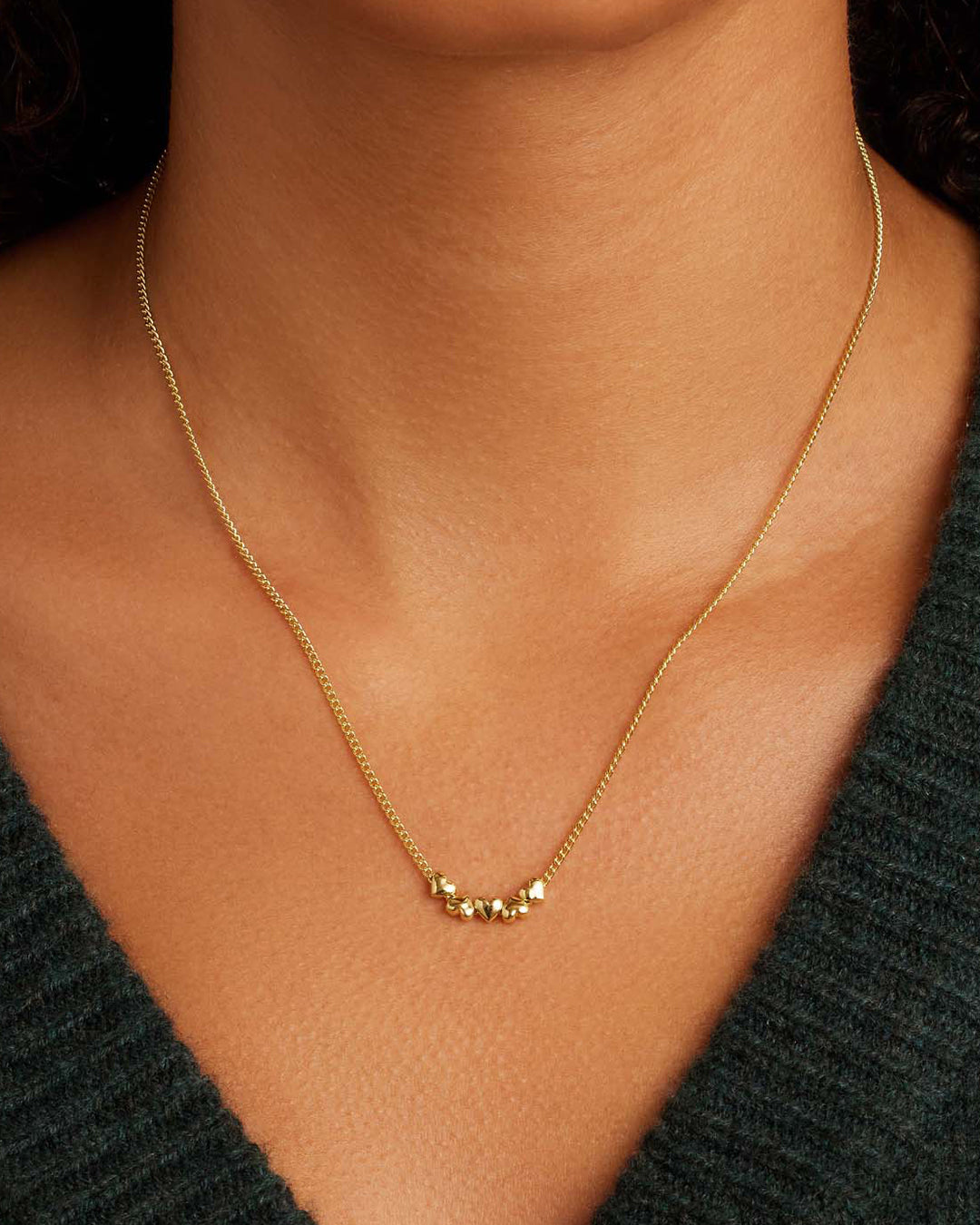 Lou Heart Necklace for Women - Elegant Gold/Silver Pendant Jewelry Gift for Her - Perfect for Valentine's Day, Anniversary & Romantic Occasions