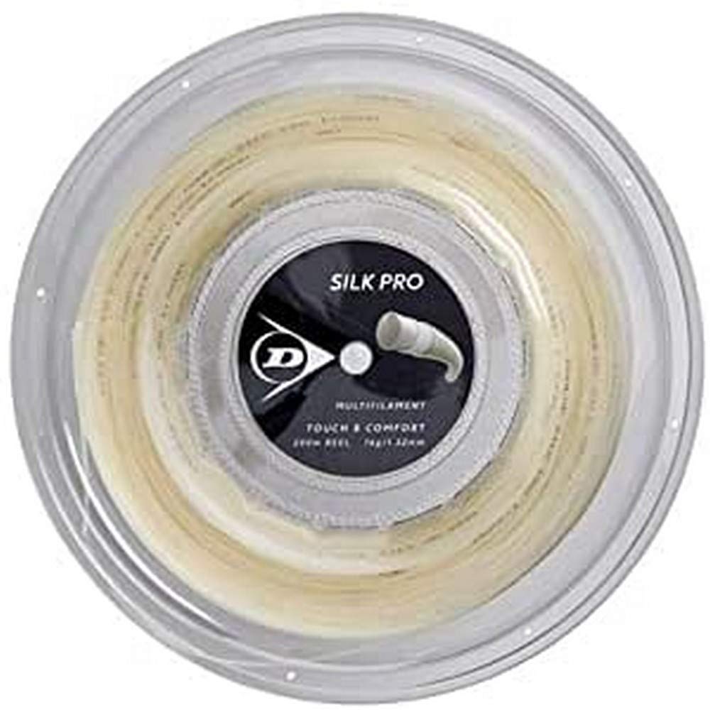 Dunlop Sports Silk Pro Tennis String - 16G, 660' Reel | Premium Synthetic Gut for Enhanced Control & Durability | Perfect for Competitive Play & Stringing Professionals