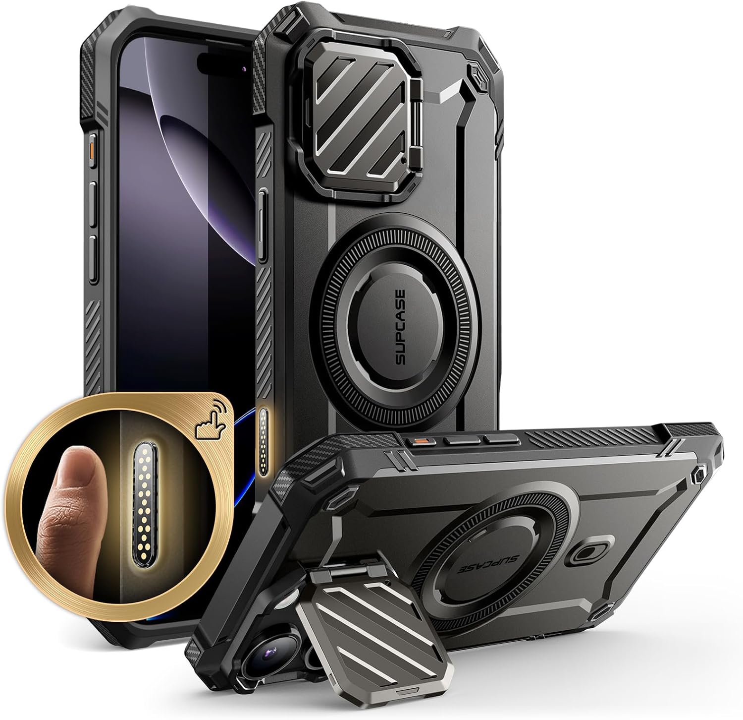 iPhone 16 Pro Max 6.9 Inch Unicorn Beetle MAG XT MagSafe Protective Case - Shockproof & Military Grade Drop Tested - Perfect for Outdoor Adventures & Daily Use (Black)