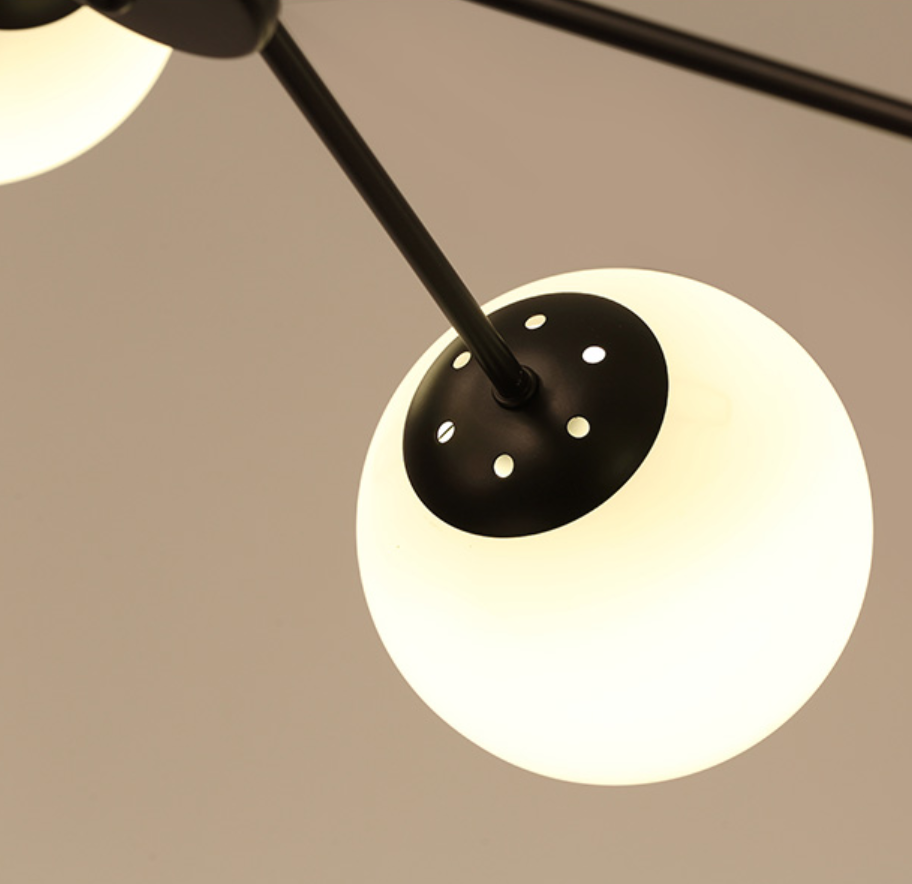 Modern Molecular Design Pendant Light - Sleek Contemporary Lighting for Dining Room, Kitchen Island & Living Room Decor
