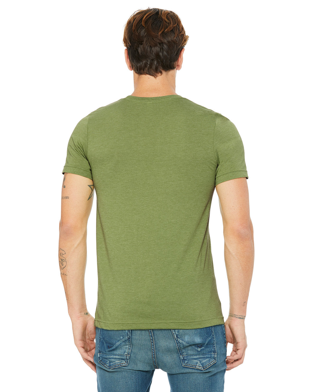 Bella + Canvas 3001CVC Unisex Heather CVC Crew Neck T-Shirt - Soft Cotton Blend Tee for Men & Women - Perfect for Casual Wear, Screen Printing & Everyday Outfits