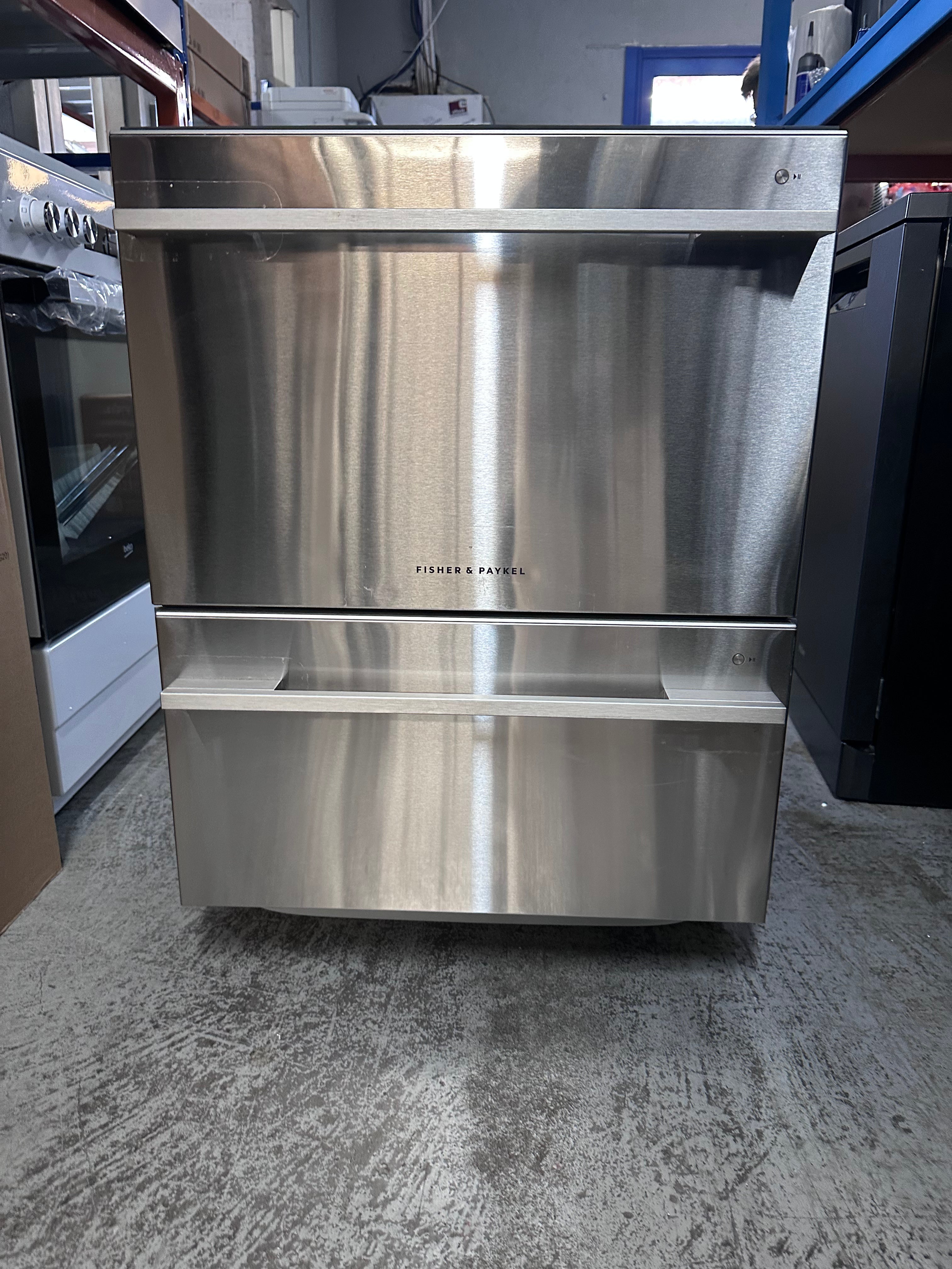 Fisher & Paykel Series 9 Contemporary Double DishDrawer Dishwasher - Stainless Steel DD60DDFX9 [Factory Refurbished] | Space-Saving Design for Modern Kitchens & Open-Plan Living