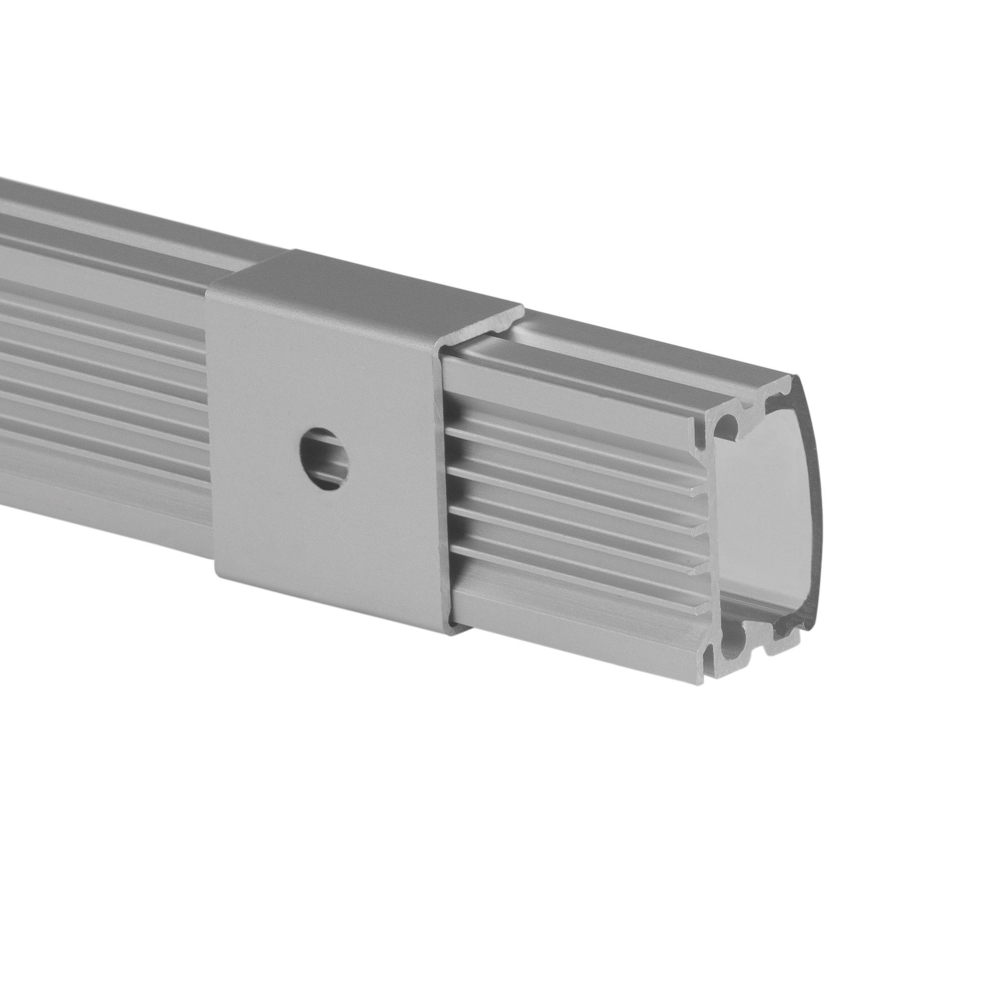 5-Pack 8ft (2.4Meter) U-Shaped LED Aluminum Channel with Frosted Flat Diffuser - 967 Series LED Profile Extrusion Kit with End Caps & Mounting Accessories for Home, Office and Commercial Lighting Installation